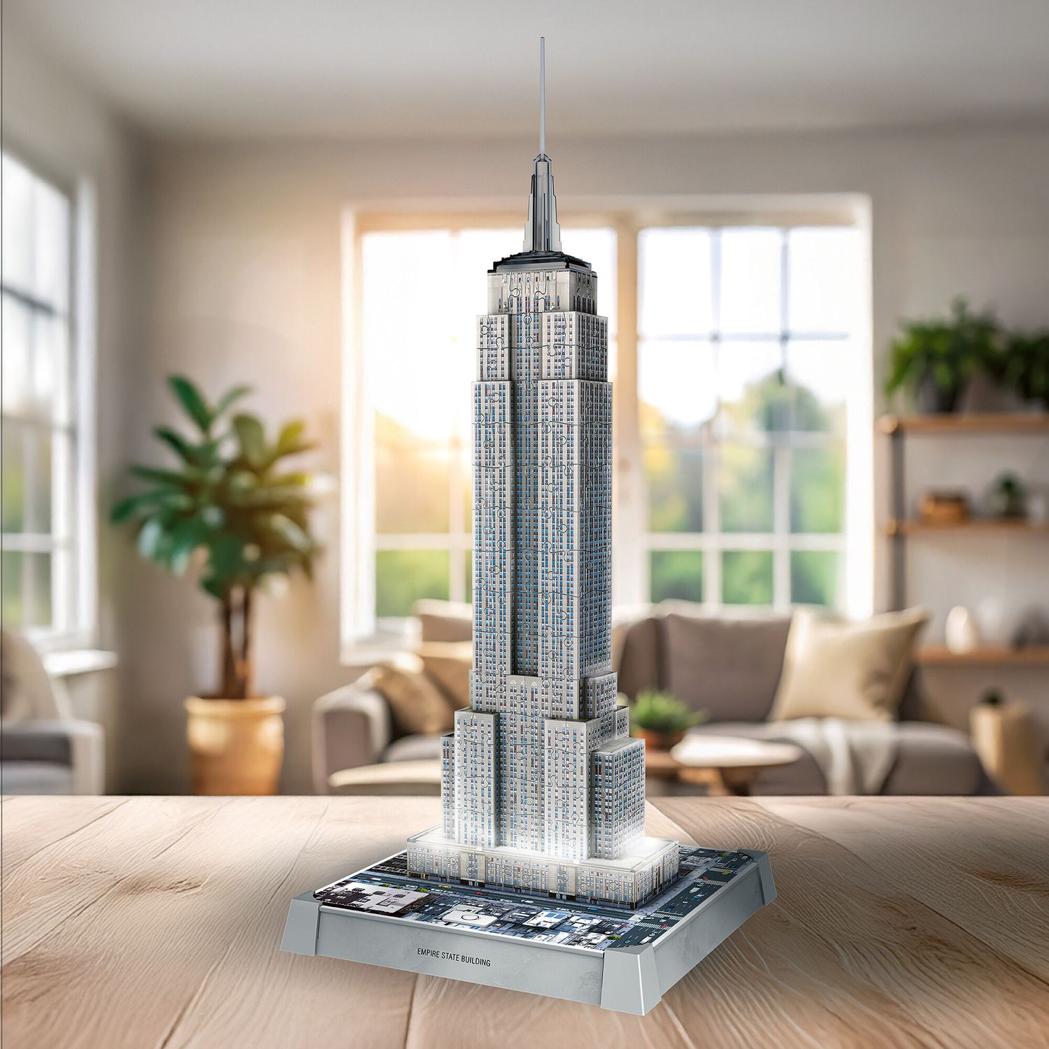 Puzzle 3d iconico: empire state building - replica dettagliata in un affascinante modello puzzle 3d - RAVENSBURGER