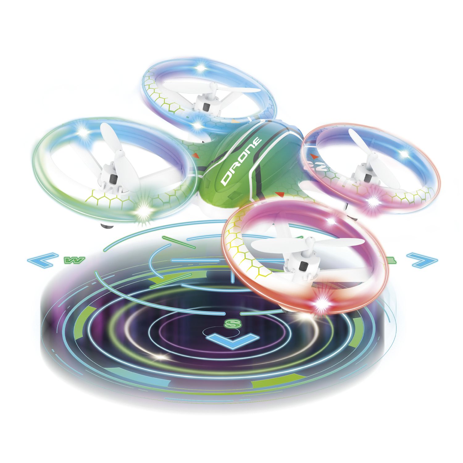 Glow drone compatto - drone led con funzioni smart - MOTOR & CO R/C