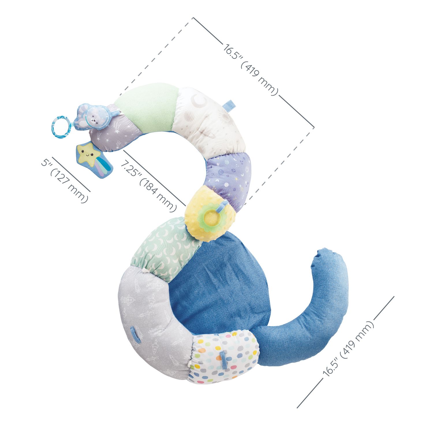 Supporto neonato 2-in-1 tummy time & seated support - comfort e gioco - INFANTINO