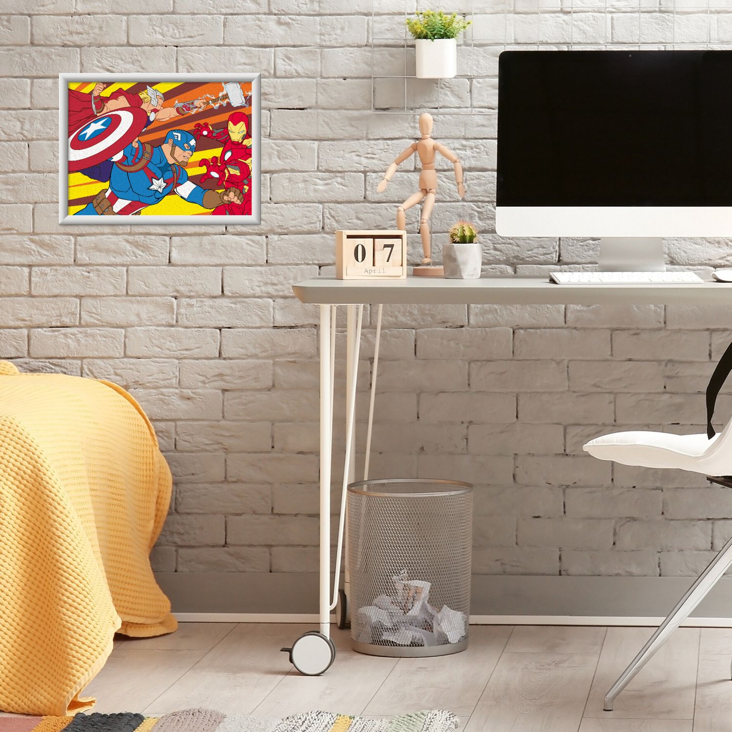 Ravensburger - creart serie e captain america kit dipingi con numeri 7+ - Avengers