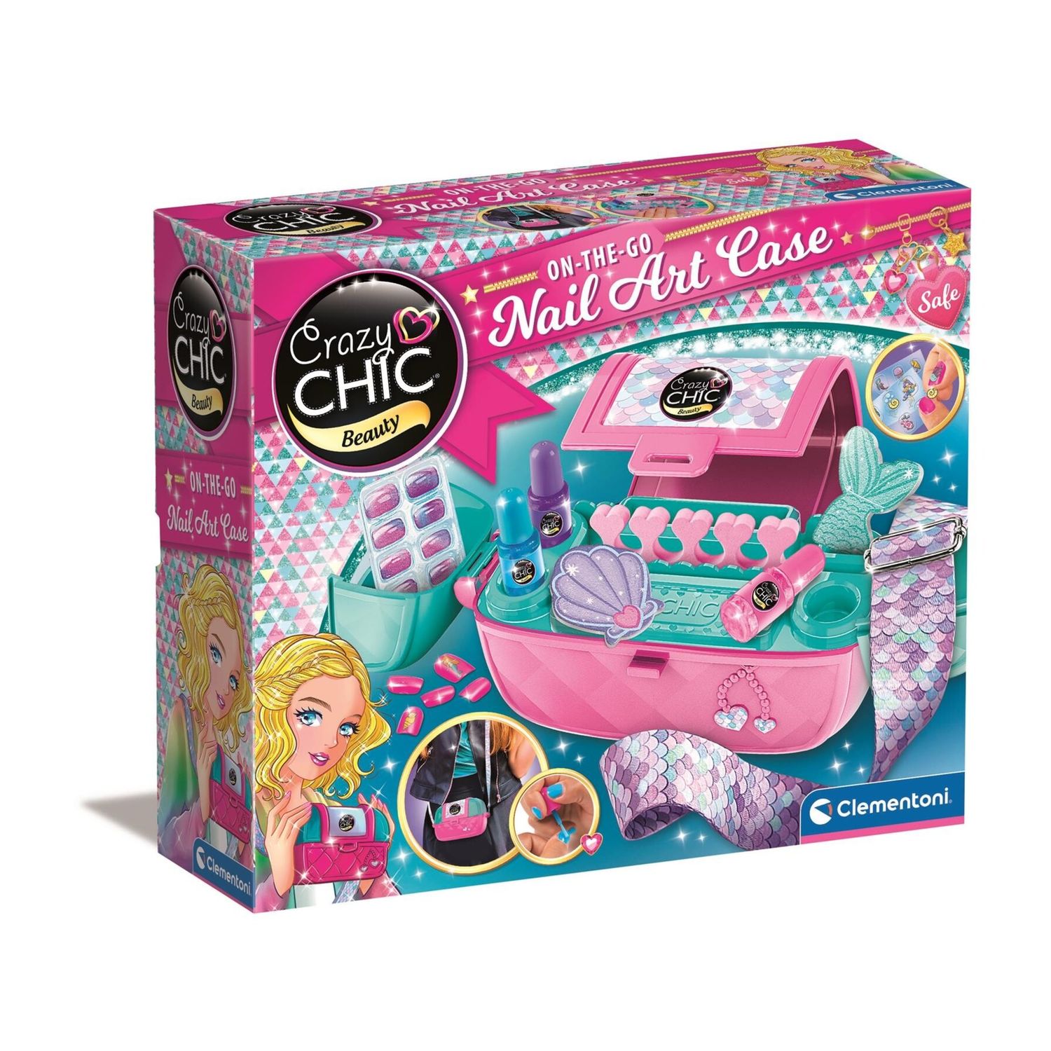 Clementoni - crazy chic - nail art case - 18206 - CLEMENTONI