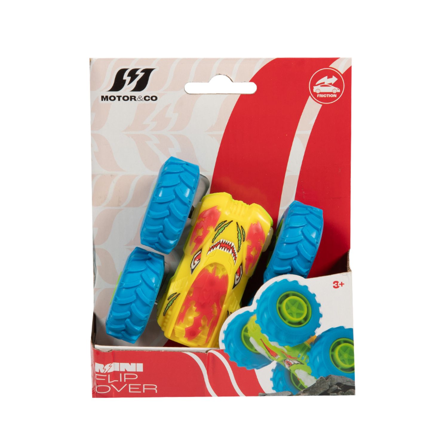 Mini auto flip over a frizione - si ribalta e continua la corsa assortita - 