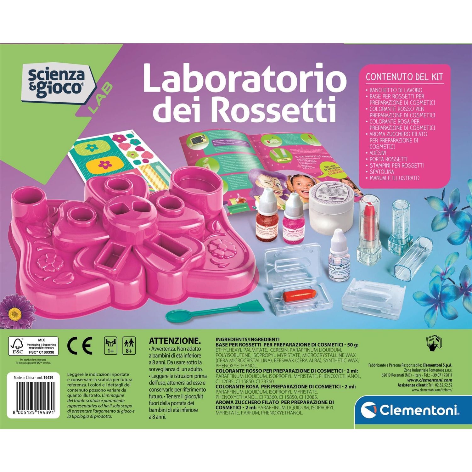 Clementoni - lipstick laboratory - 19439 - Scienza e Gioco