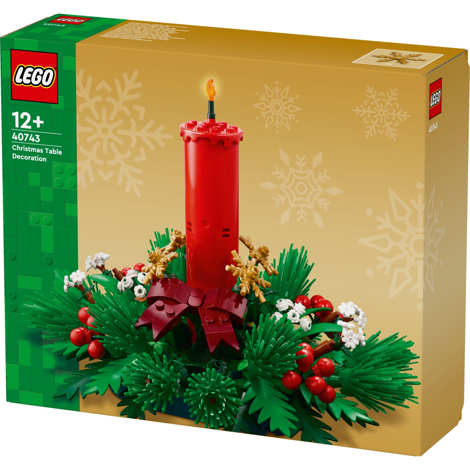 Lego 40743 – decorazione natalizia da tavolo con candela giocattolo 12+ - LEGO ICONS