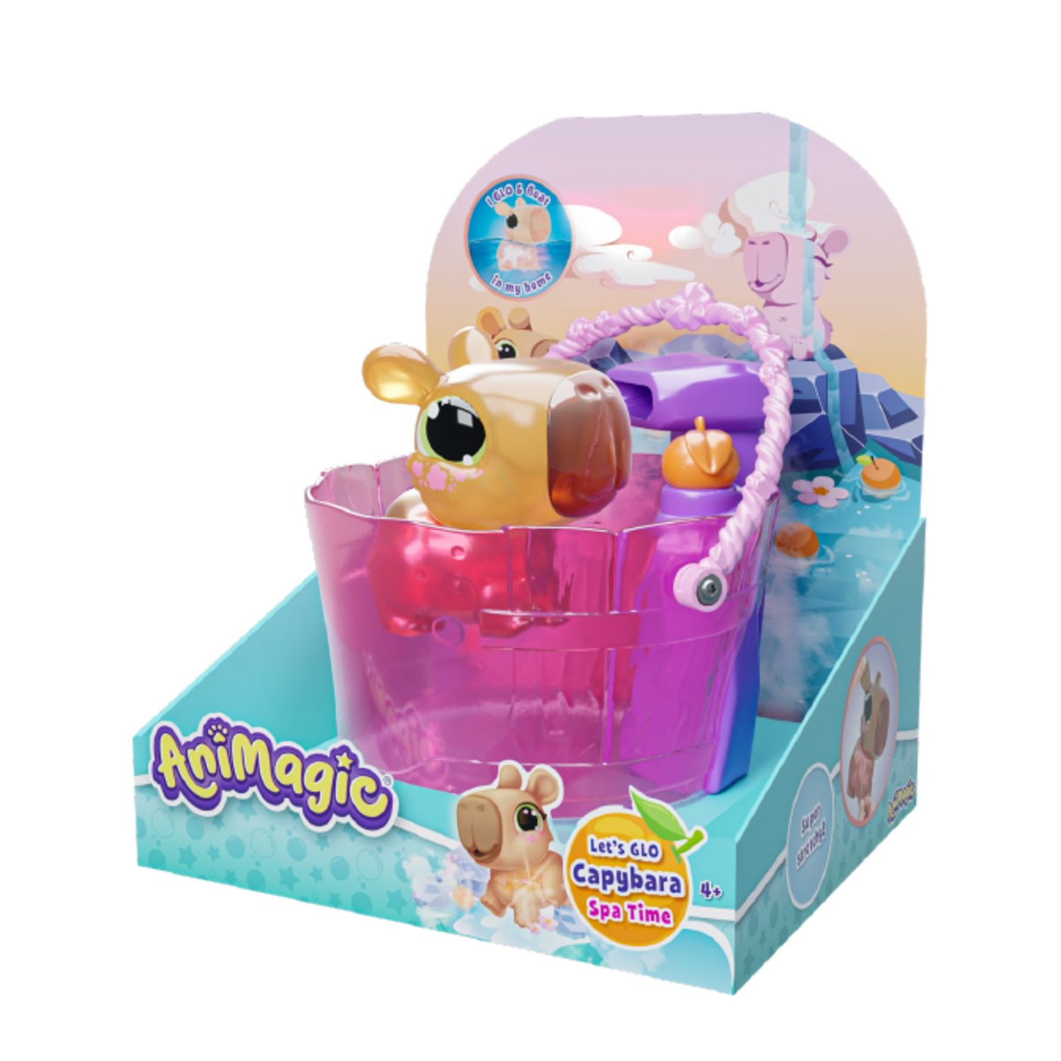 Animagic let’s glo capybara spa time – giocattolo interattivo da bagno 4+ - ANIMAGIC
