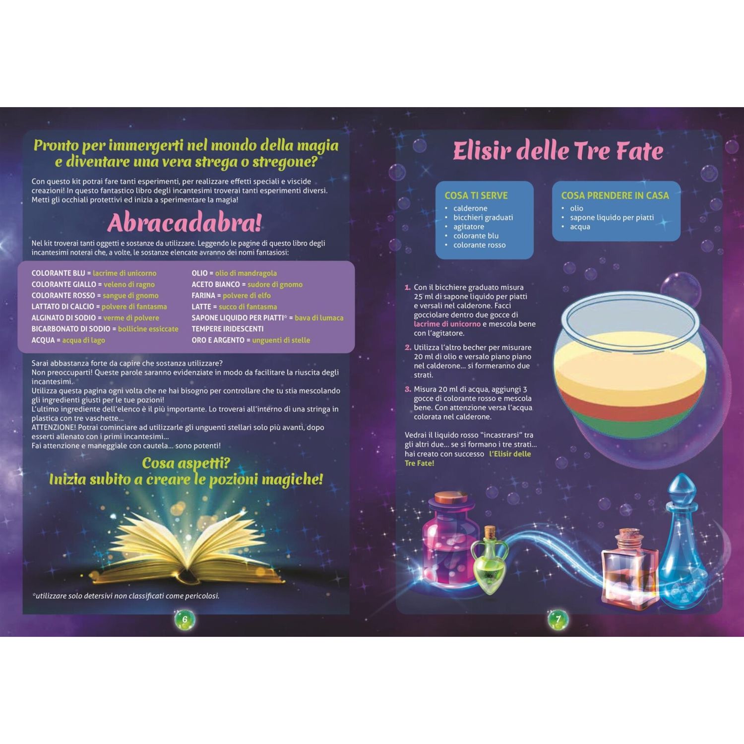 Clementoni - abracadabra - esperimenti e pozioni sorprendenti - 19436 - CLEMENTONI