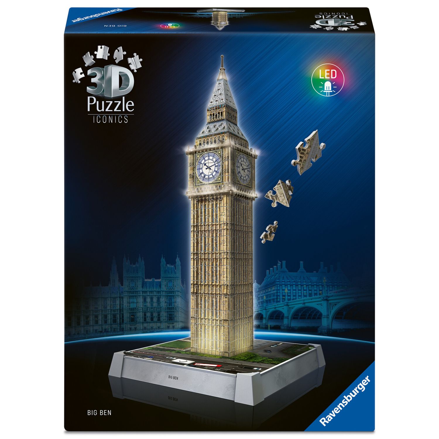 Puzzle 3d iconico: big ben - replica dettagliata in un affascinante modello puzzle 3d - RAVENSBURGER