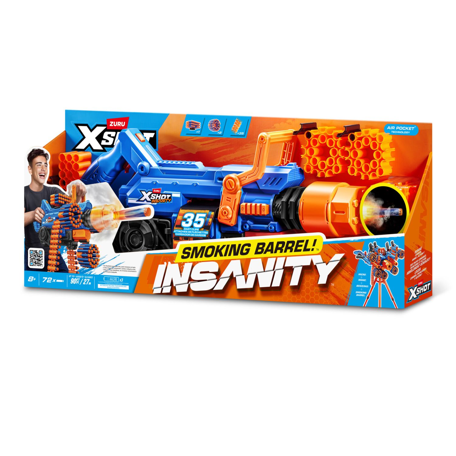 Xshot insanity smoking barrel blaster - X-SHOT
