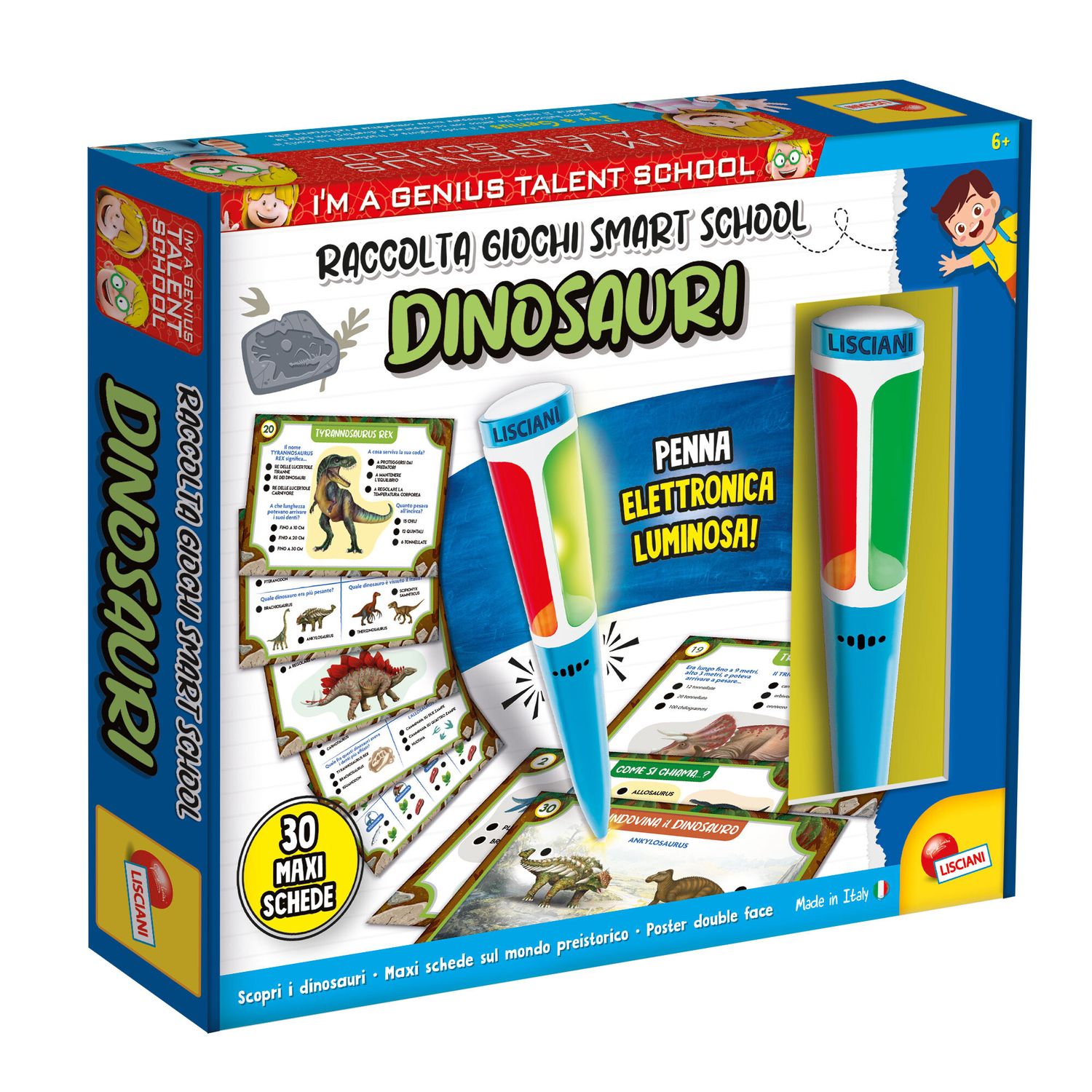 I'm a genius - raccolta giochi smart school dinosauri - LISCIANI