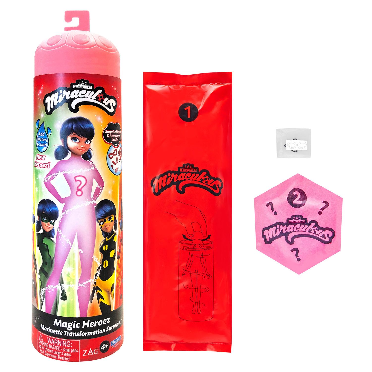 Miraculous ladybug - marinette color change surprise bambola 26cm - MIRACOLOUS, BANDAI