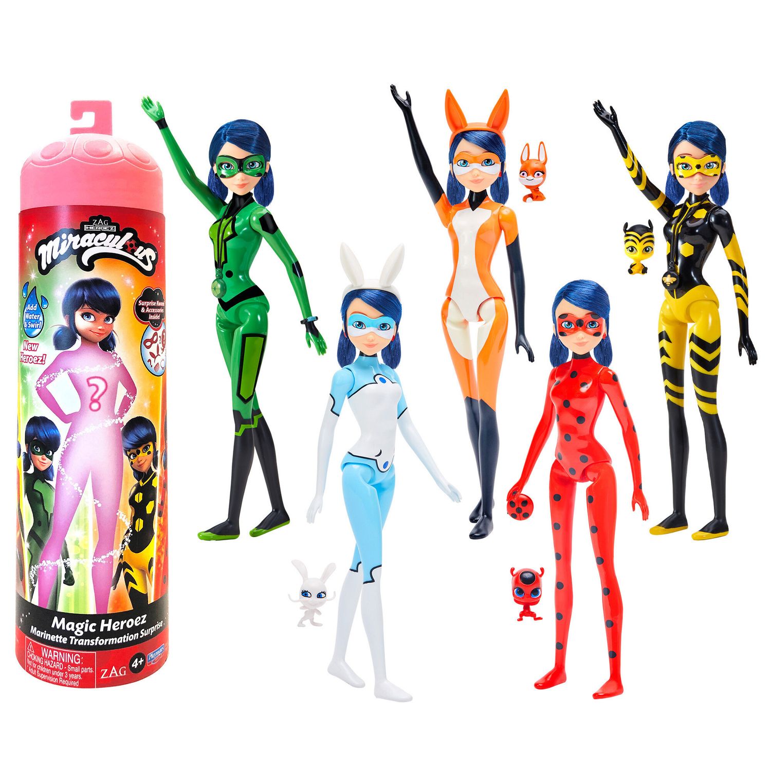 Miraculous ladybug - marinette color change surprise bambola 26cm - MIRACOLOUS, BANDAI
