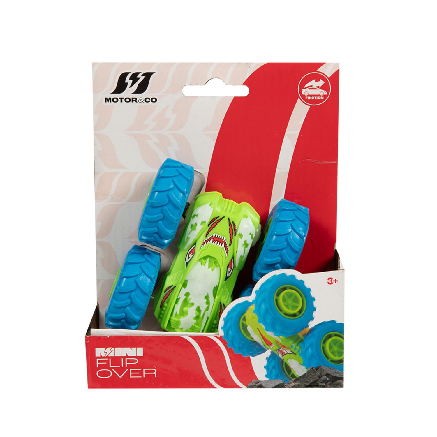 Mini auto flip over a frizione - si ribalta e continua la corsa assortita - 