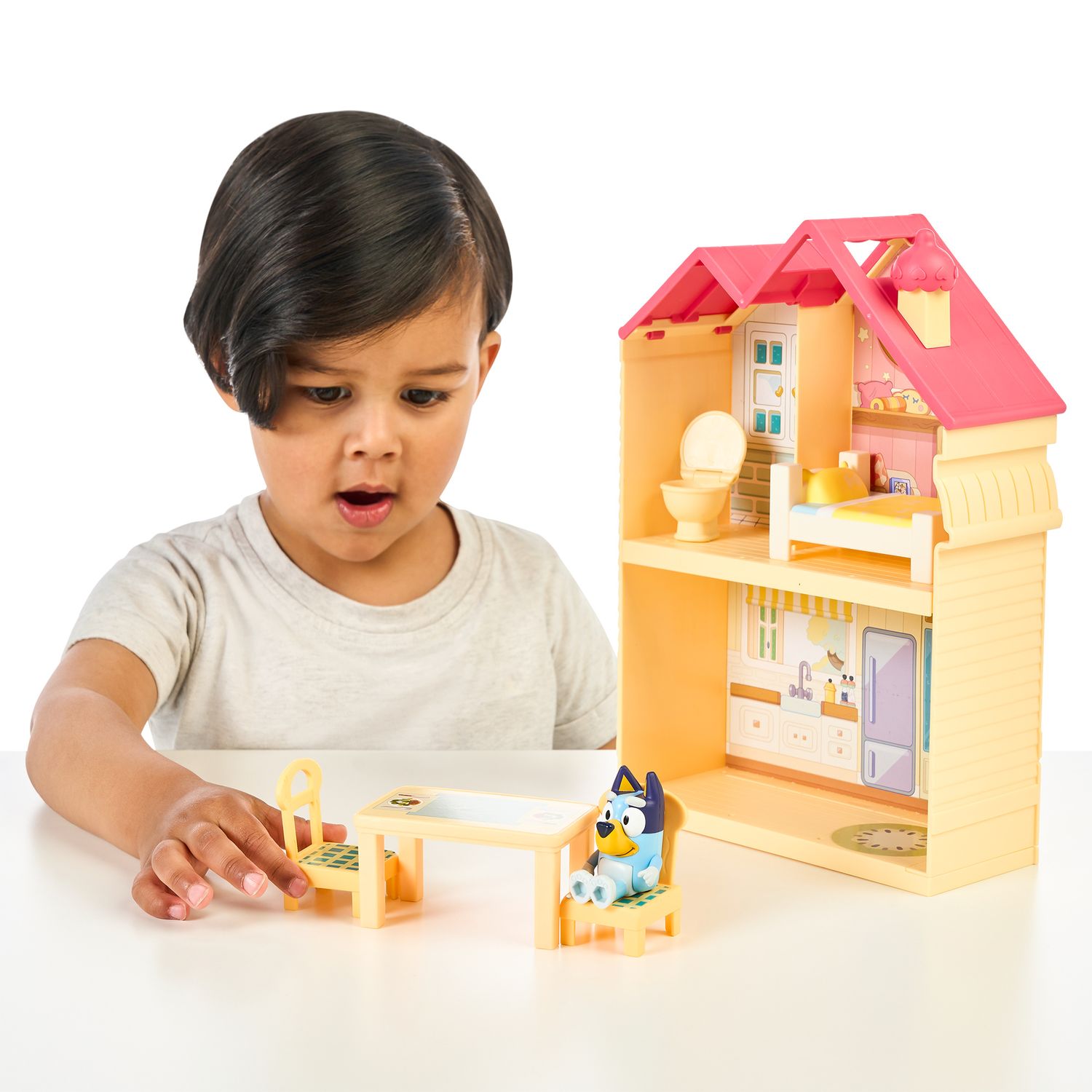 Bluey - playset mini home - la casa di bluey con personaggio e accessori - BLUEY