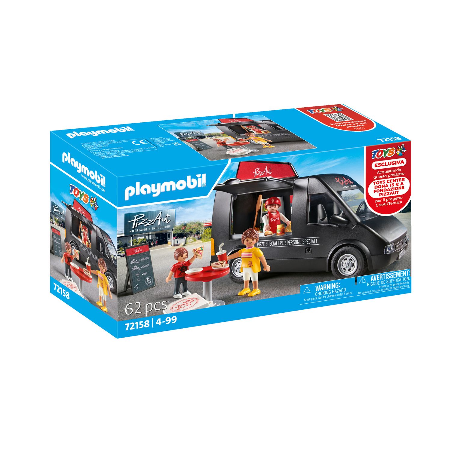 Playmobil 72158 pizzautobus - esclusiva toys center - Playmobil