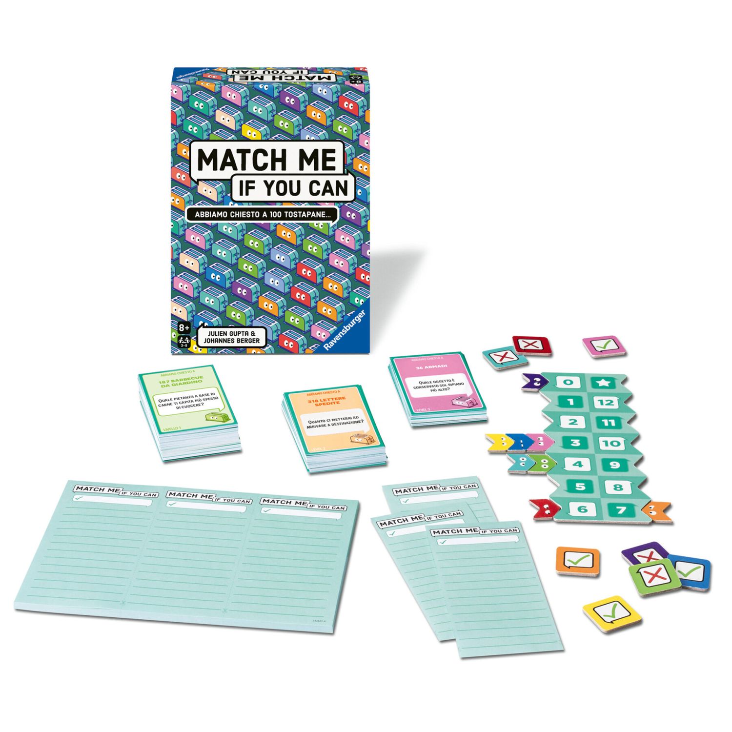 Ravensburger, match me if you can, it, party game per 3 - 8 giocatori,  8+ - RAVENSBURGER