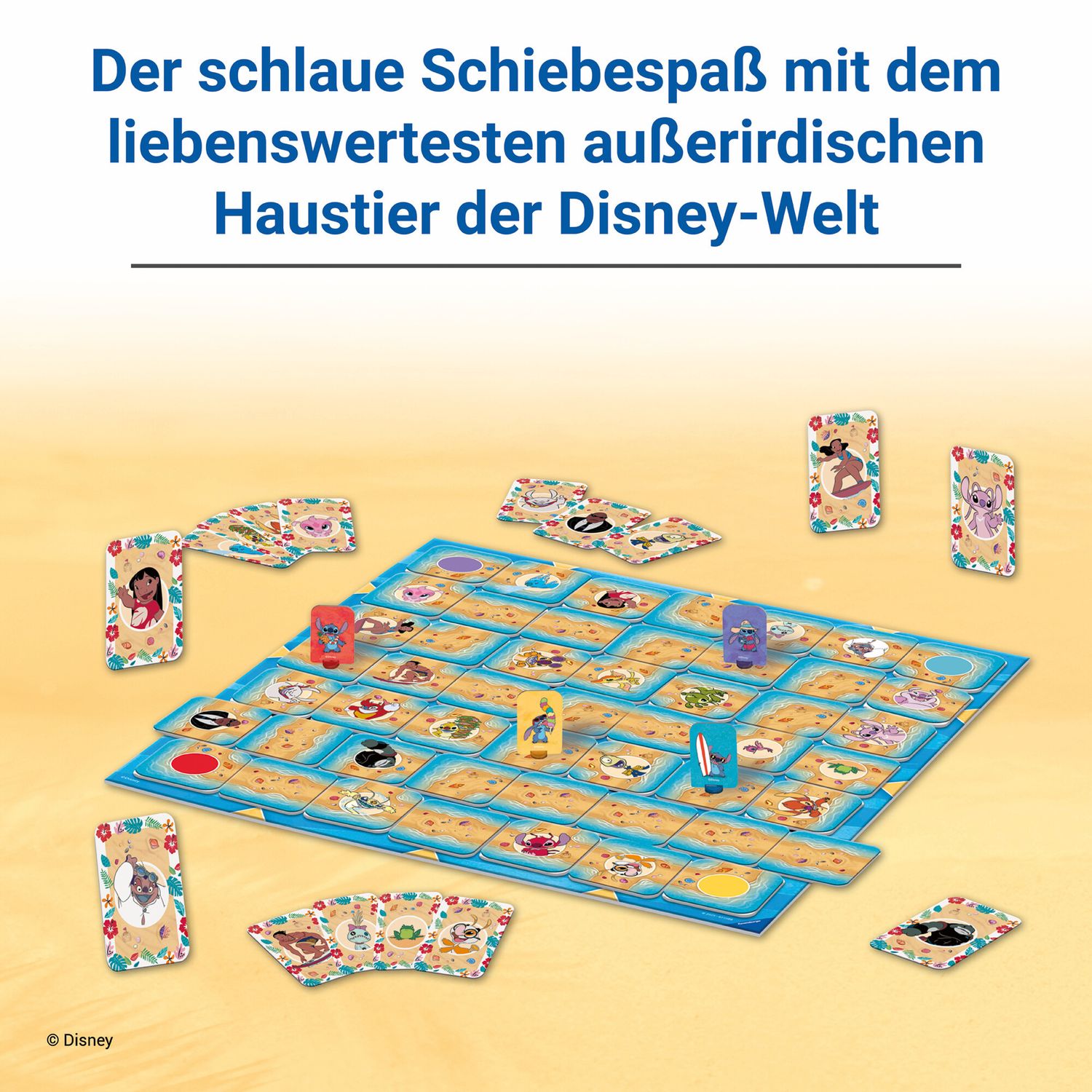 Ravensburger stitch labyrinth - gioco da tavolo per famiglie e per bambini dai 7 anni in su - da 2 a 4 giocatori per ragazzi e ragazze - Disney Stitch