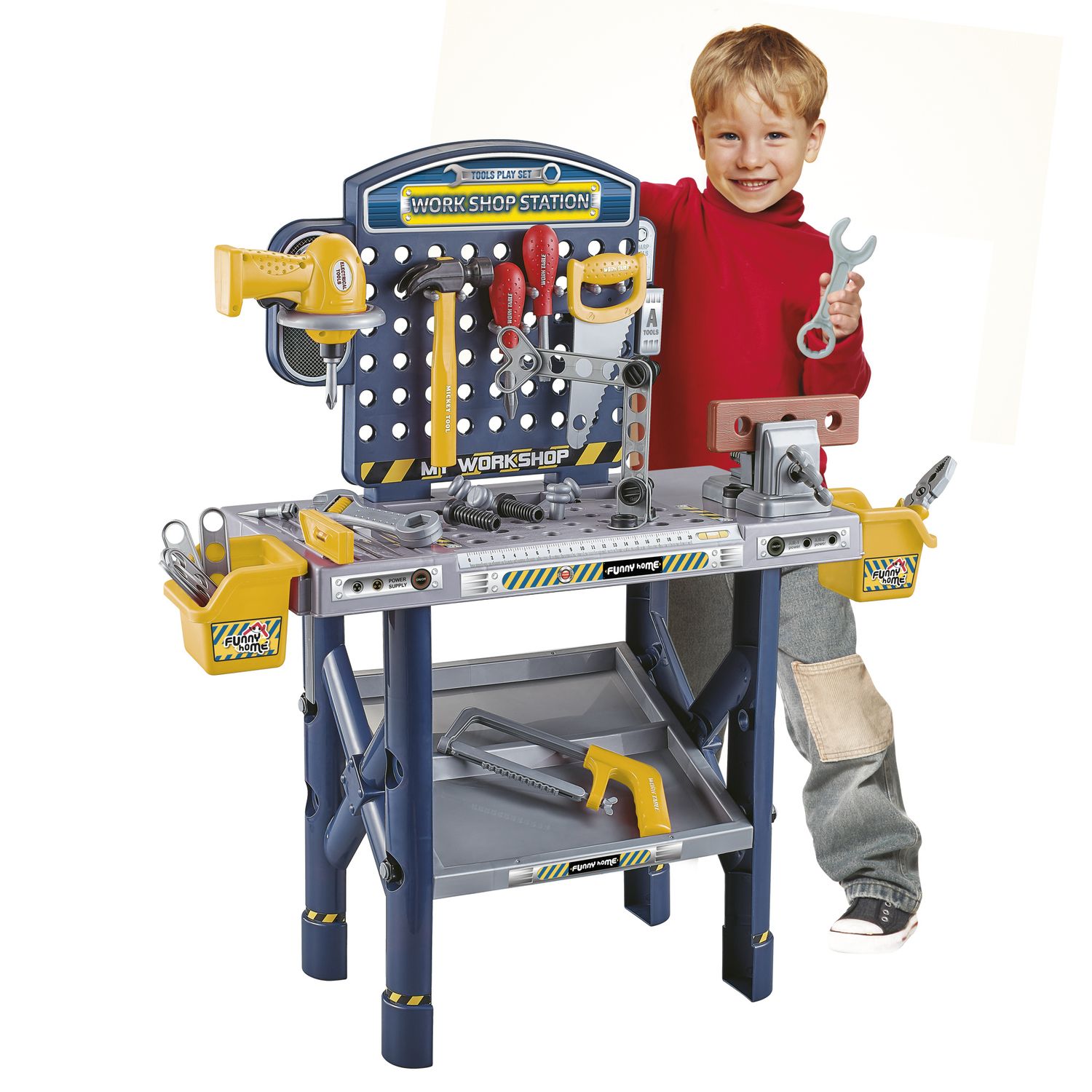 Banco da lavoro con trapano elettrico - BRIKKOLO, SUPERSTAR