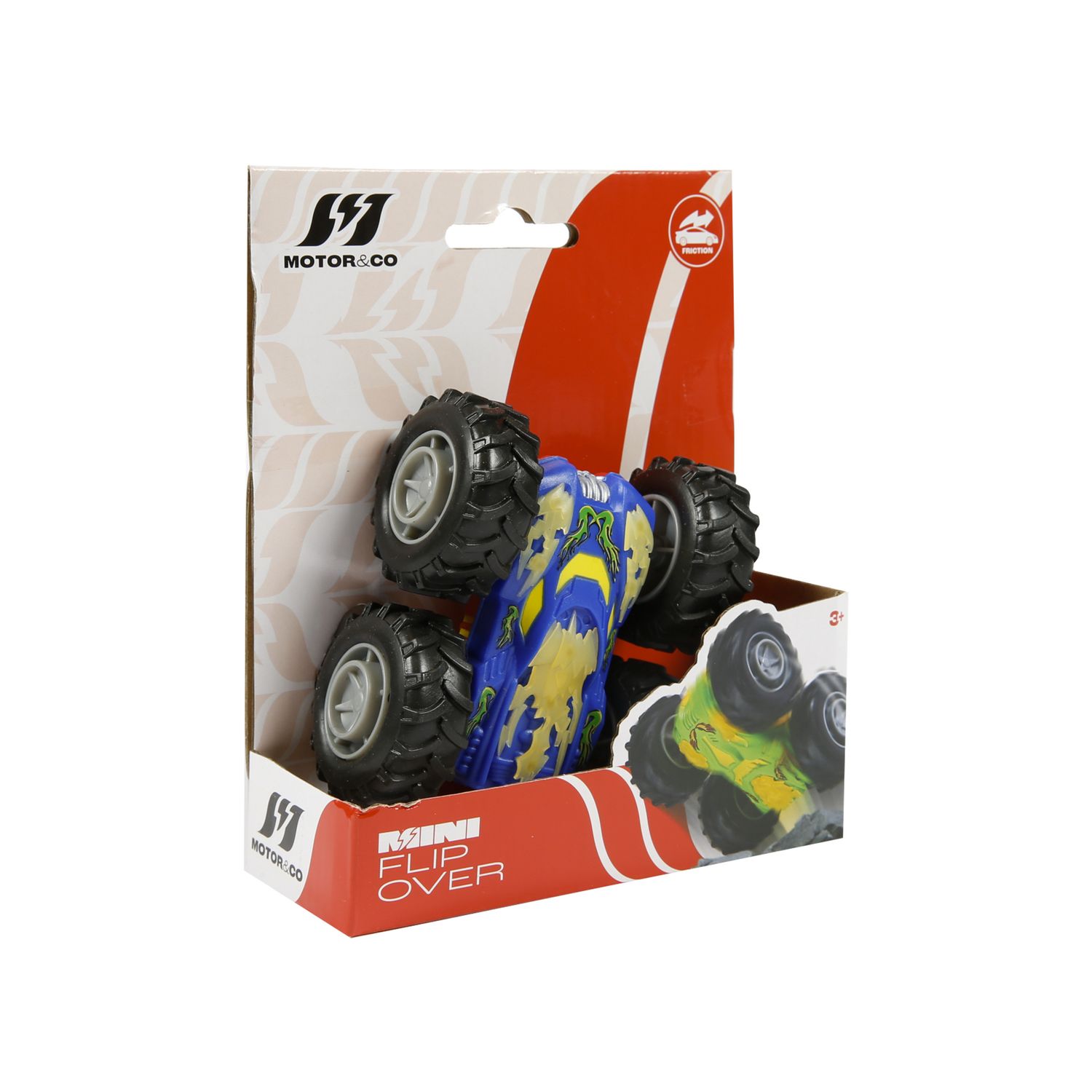 Mini auto flip over a frizione - si ribalta e continua la corsa assortita - 