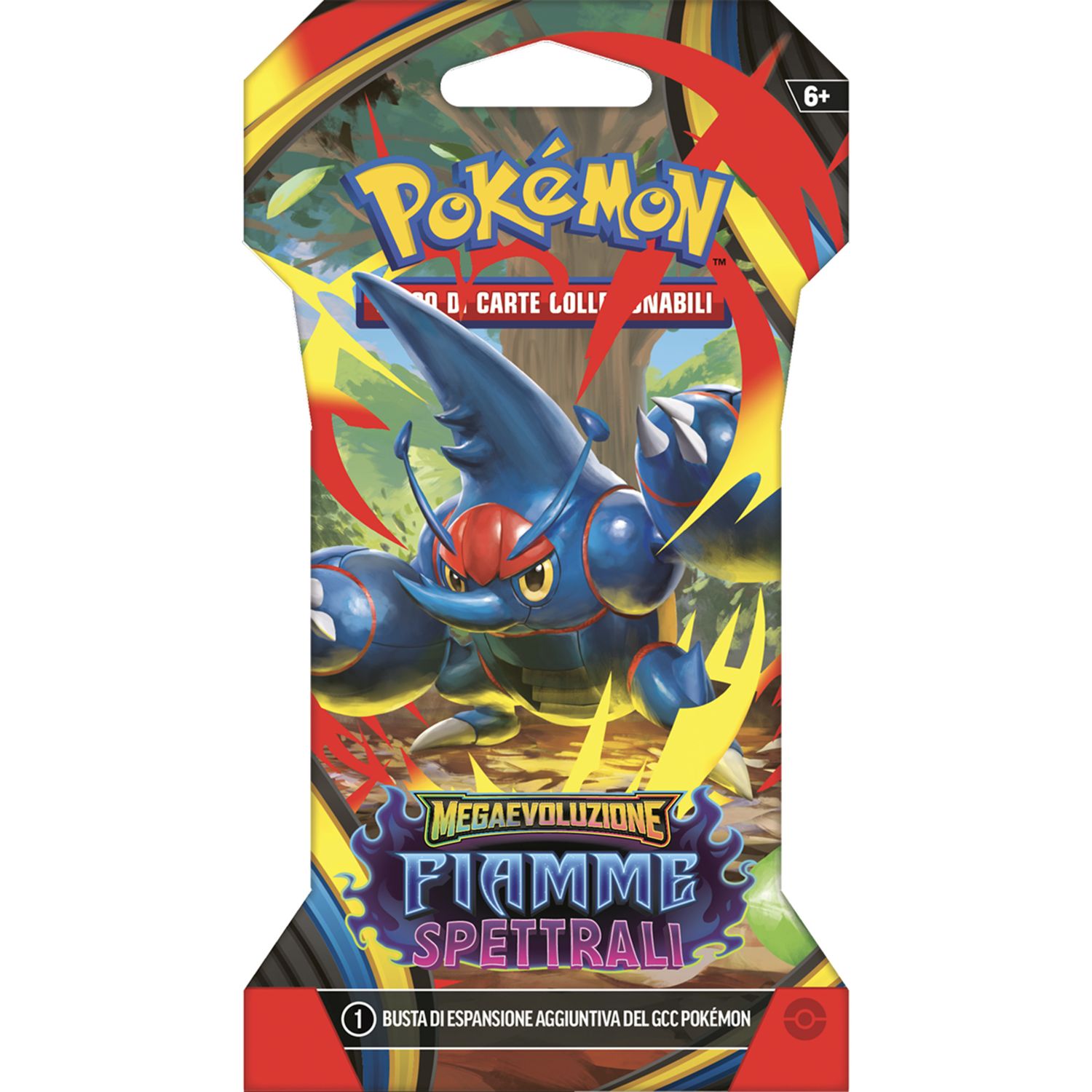 Pokémon megaevoluzione - fiamme spettrali in paper sleeve assortito - POKEMON