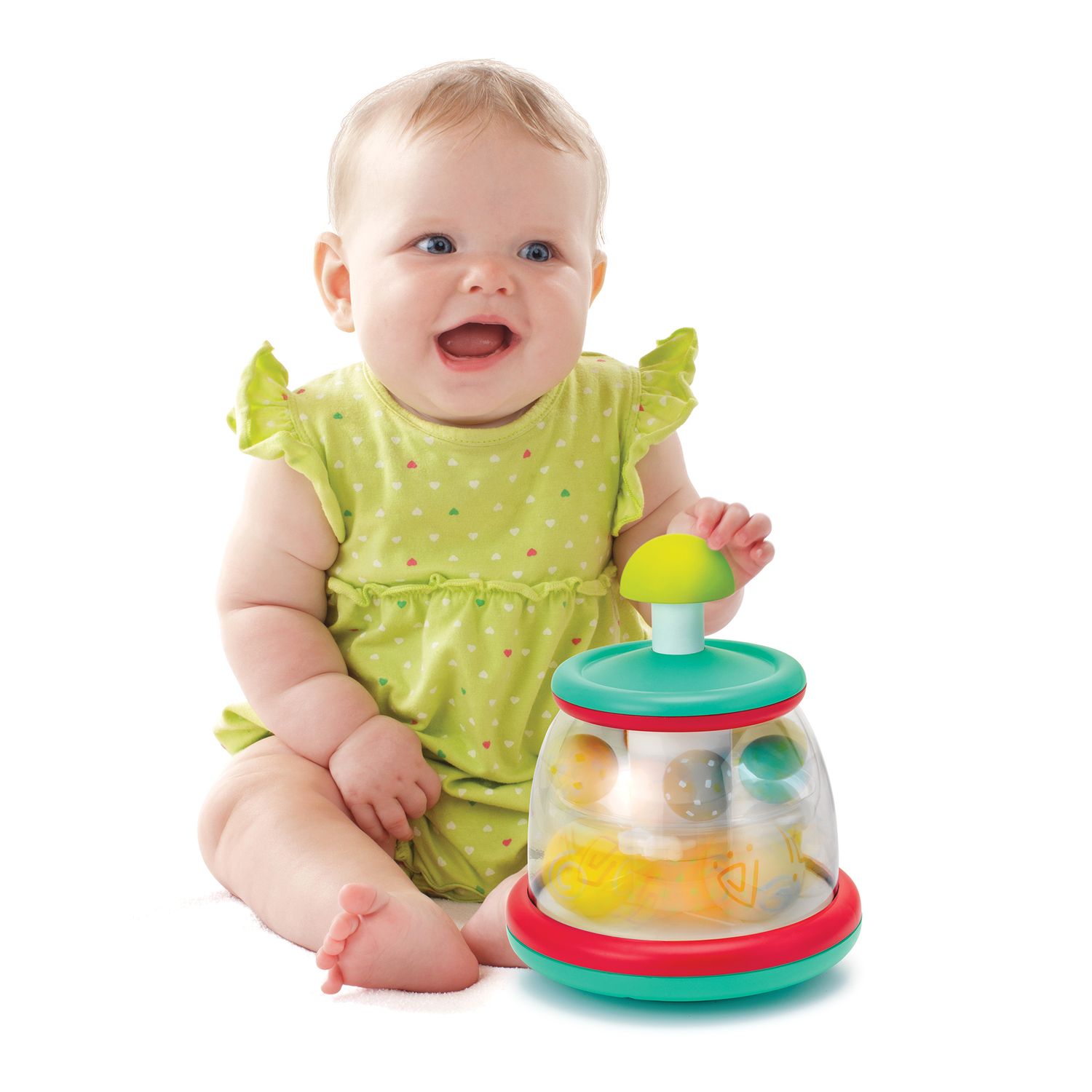 Trottola colorata con palline - gioco sensoriale e divertente - 6m+ - B-KIDS