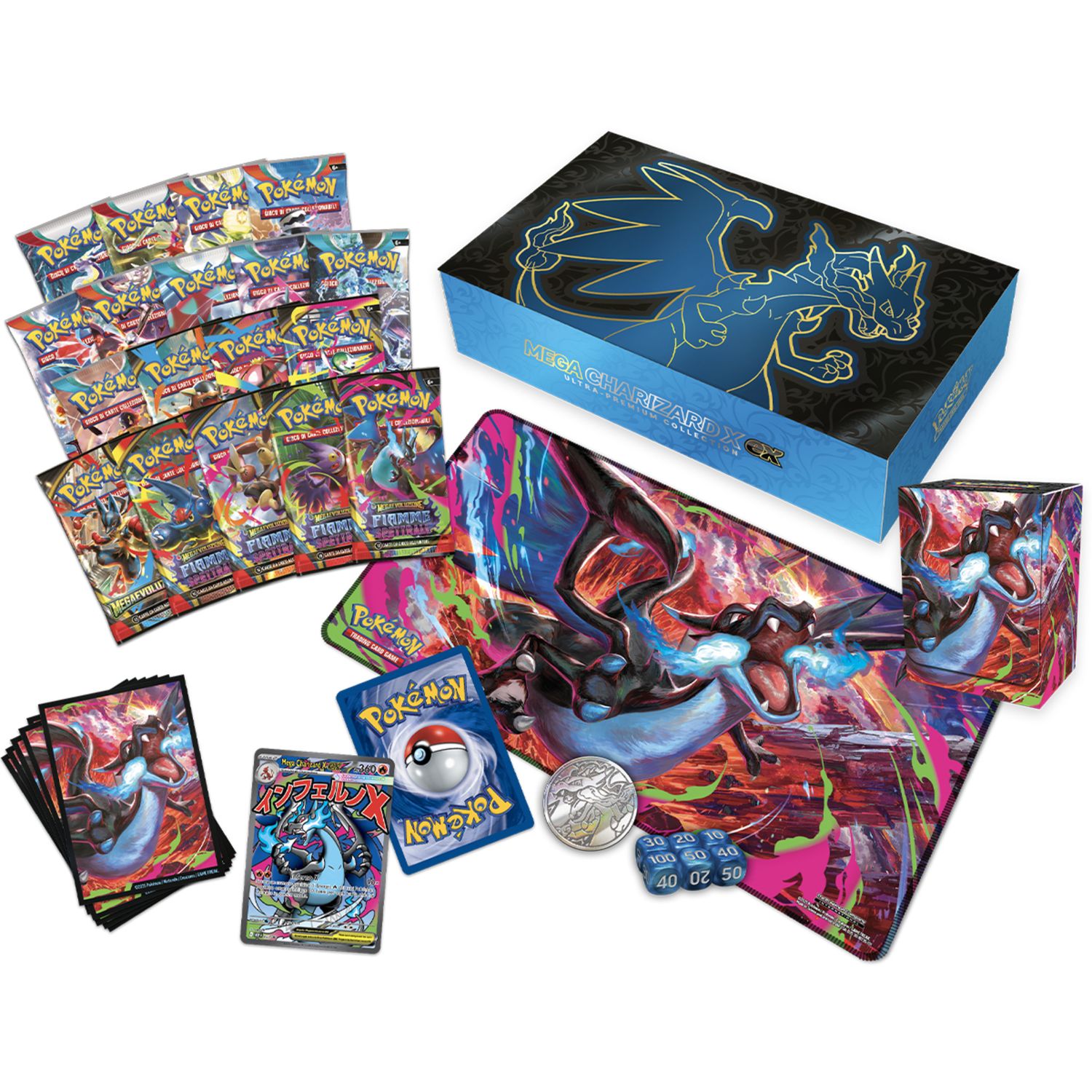 Pokémon collezione ultra premium mega charizard-ex - POKEMON