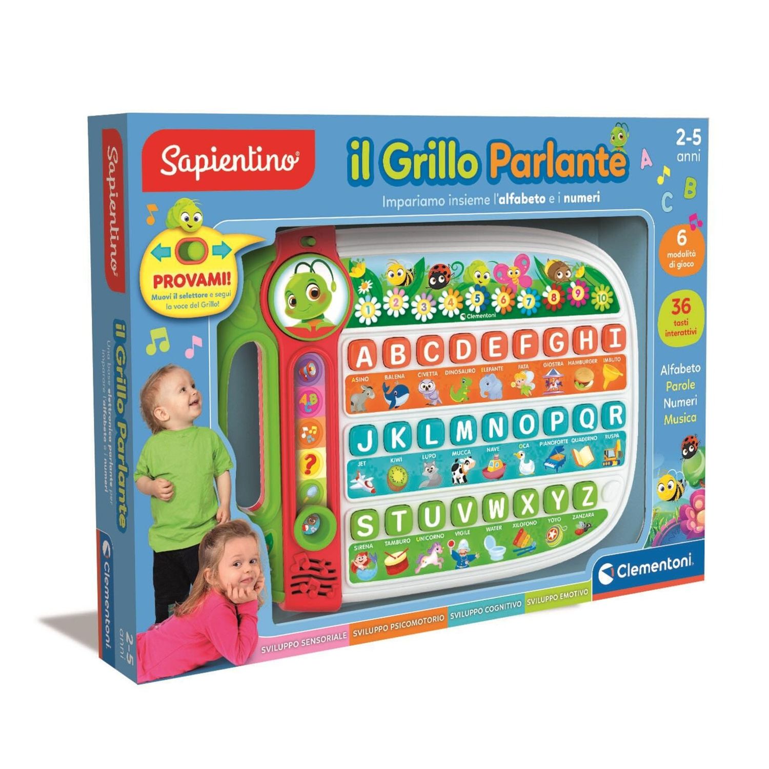 Clementoni - sapientino - il grillo parlante abc - 16801 - SAPIENTINO