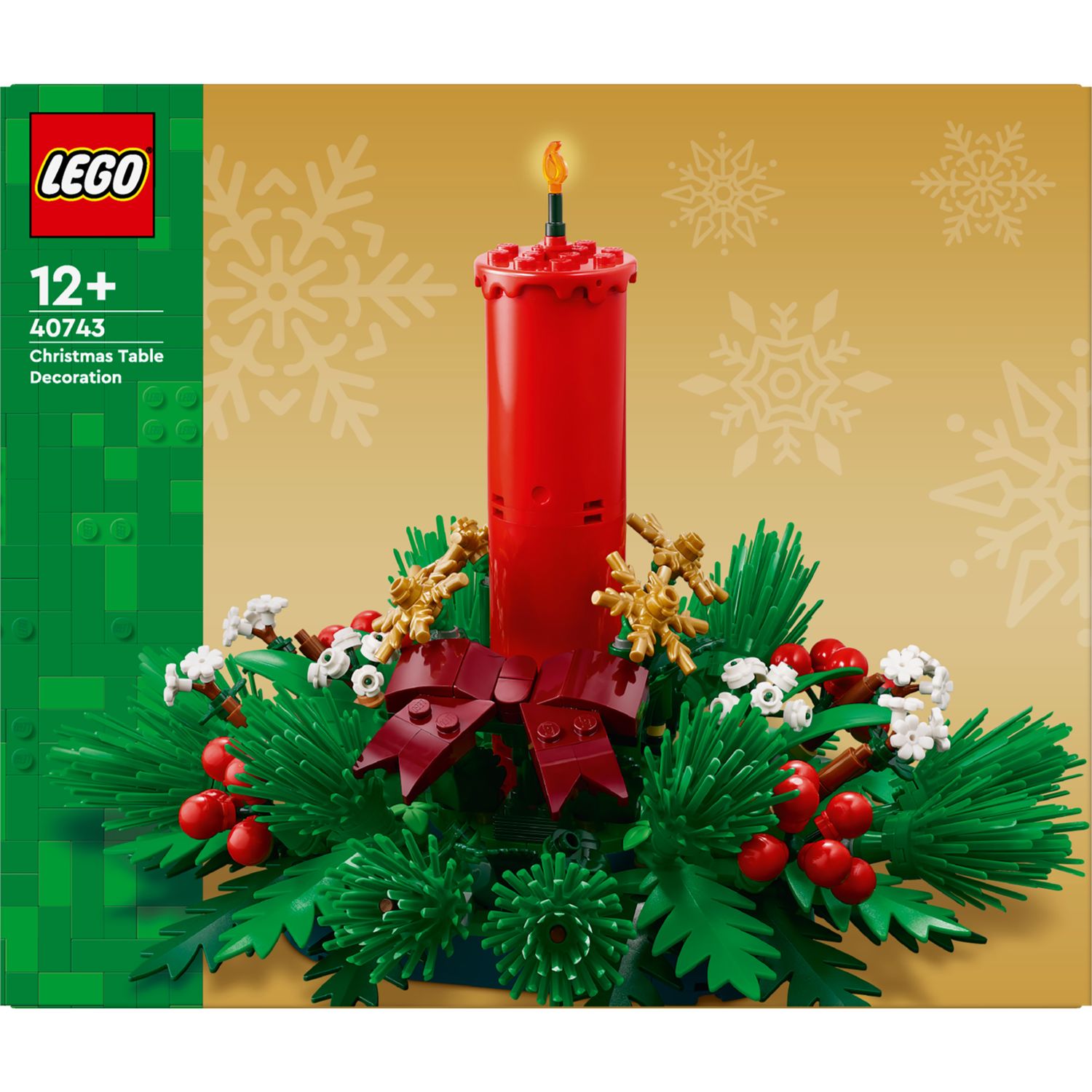 Lego 40743 – decorazione natalizia da tavolo con candela giocattolo 12+ - LEGO ICONS