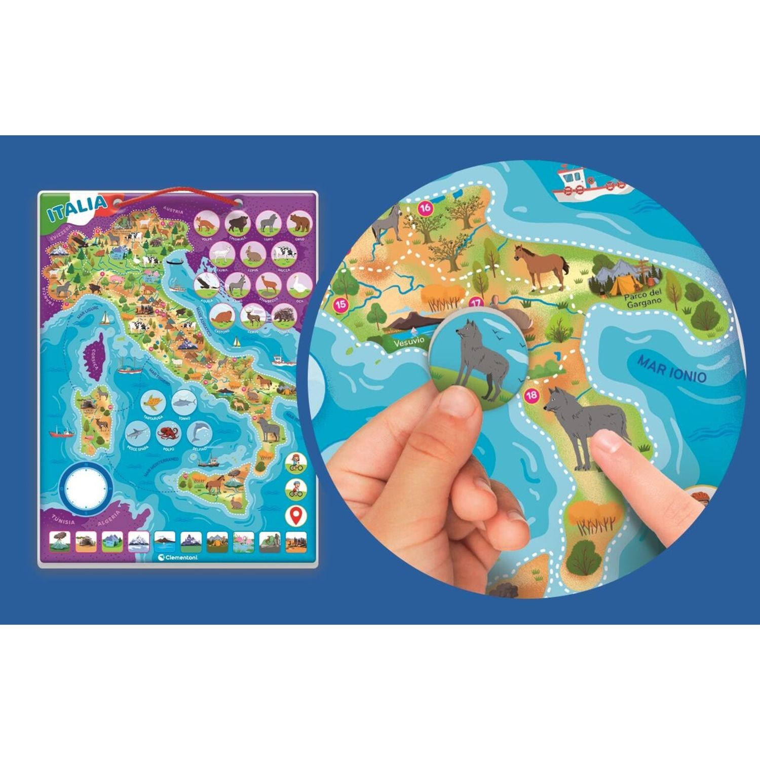 Clementoni - italia magnetica  - 16690 - CLEMENTONI, SAPIENTINO