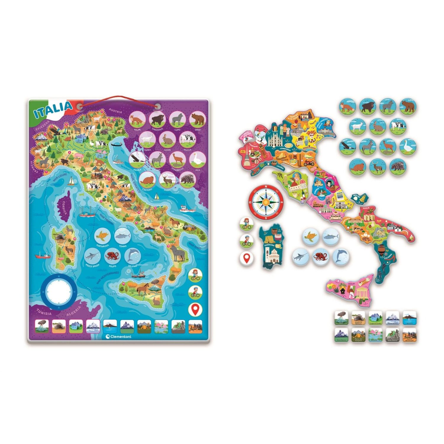 Clementoni - italia magnetica  - 16690 - CLEMENTONI, SAPIENTINO