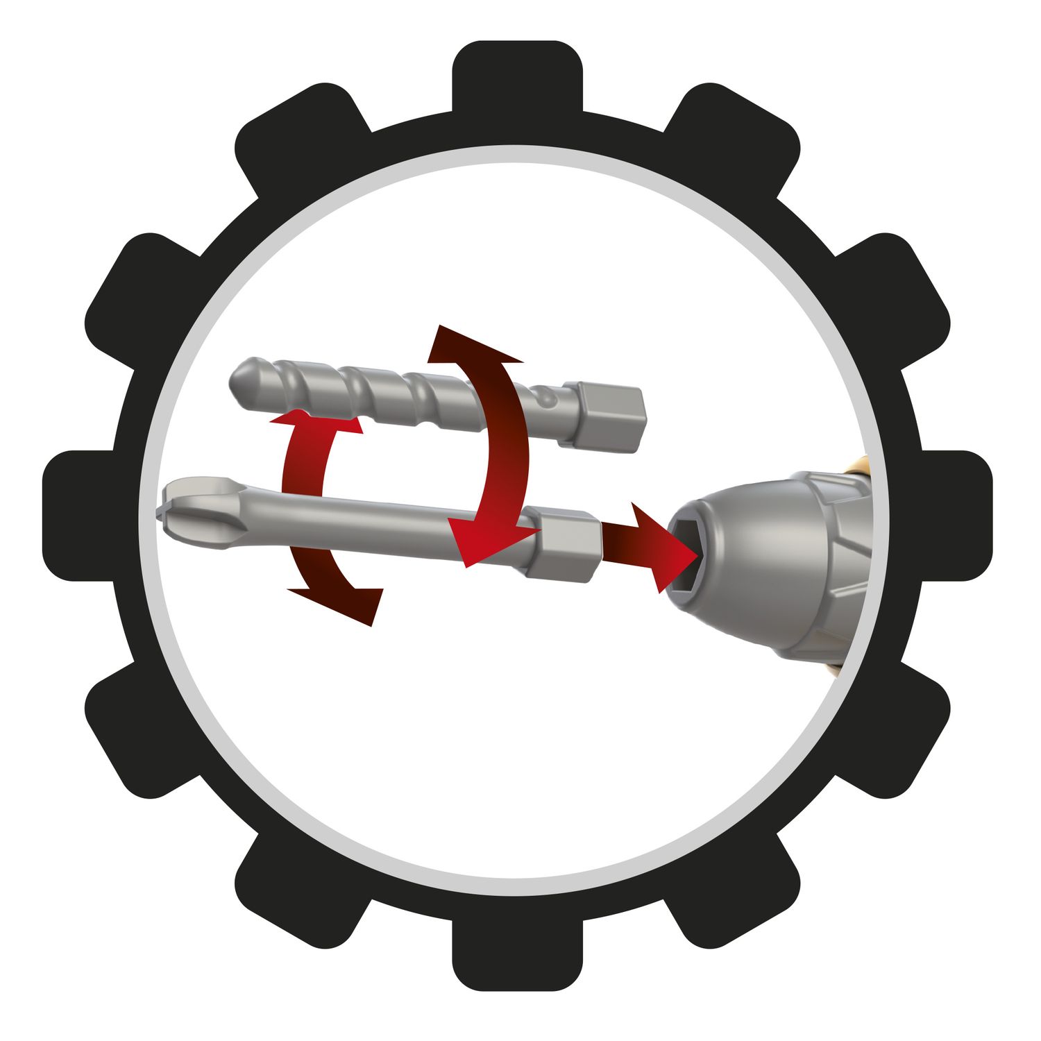 Trapano elettrico giocattolo con 4 punte intercambiabili - FUNNY HOME