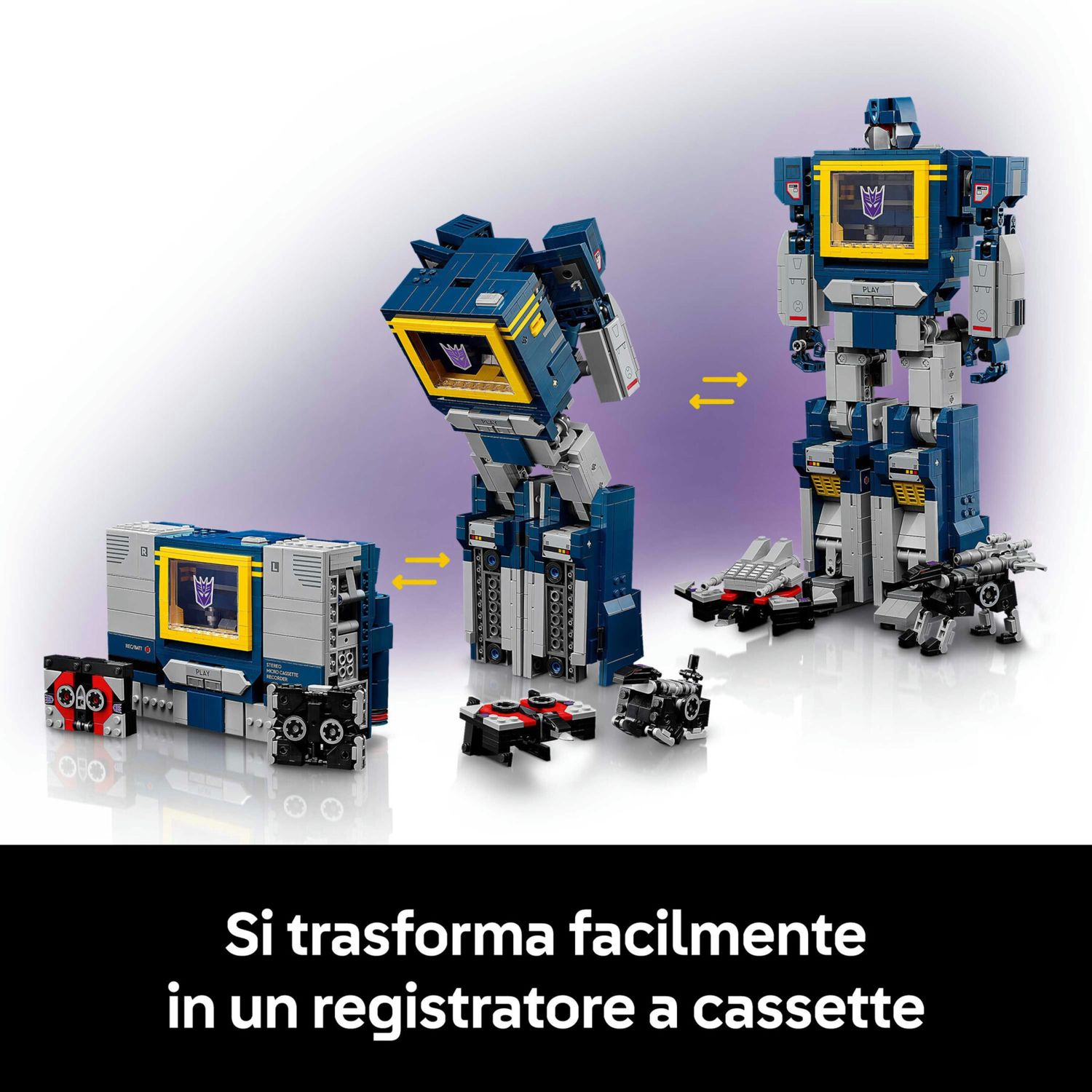 Lego - 10358 - icons transformers soundwave da collezione - TRANSFORMER, LEGO ICONS