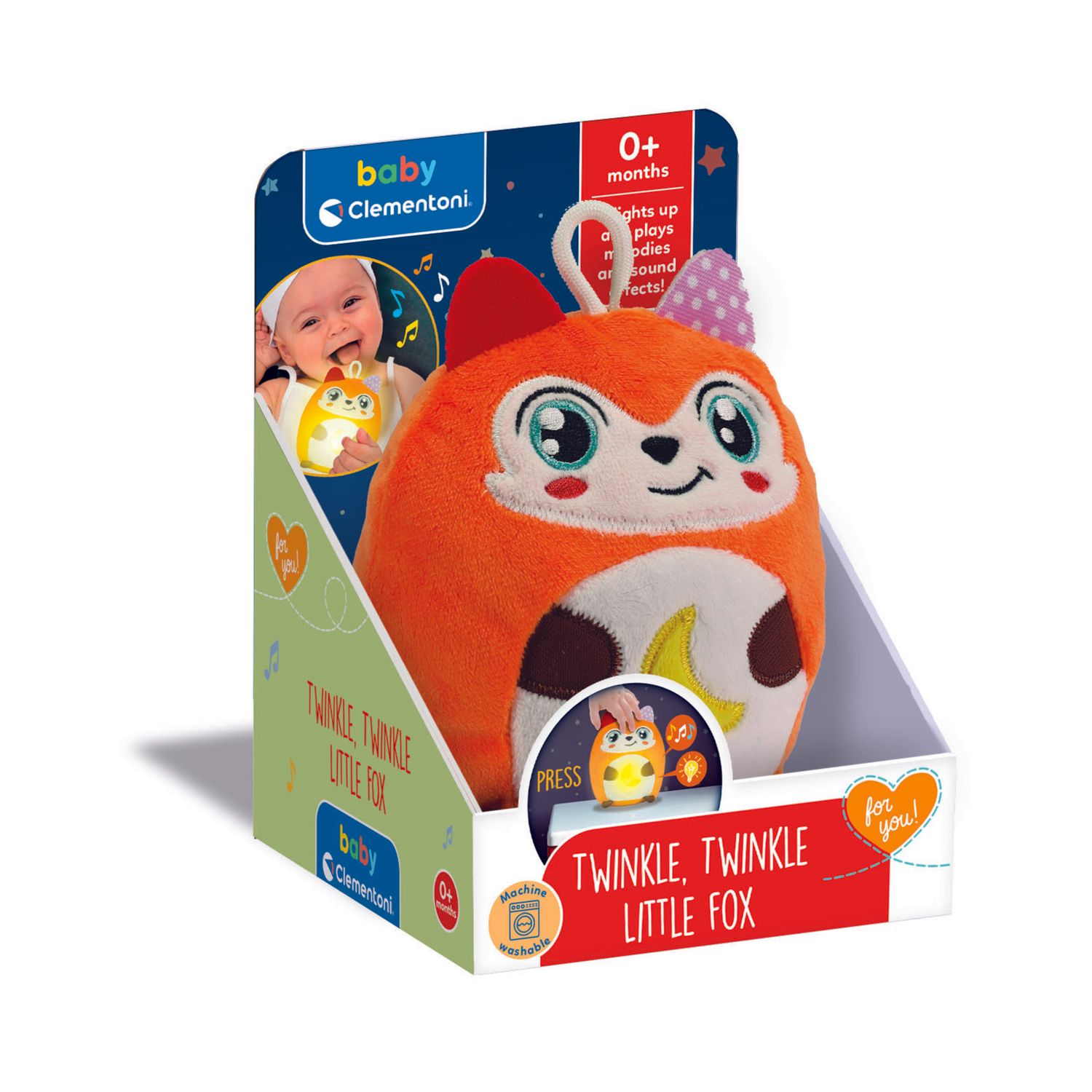 Volpe twinkle twinkle little fox - 0m+ - baby clementoni - BABY CLEMENTONI