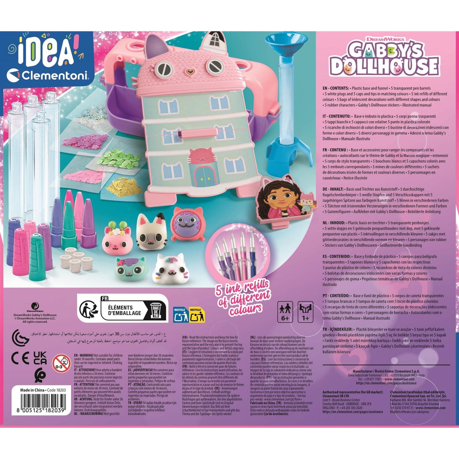 Clementoni - il laboratorio delle penne -gabby's dollhouse - 18203 - CLEMENTONI, GABBY'S DOLLHOUSE