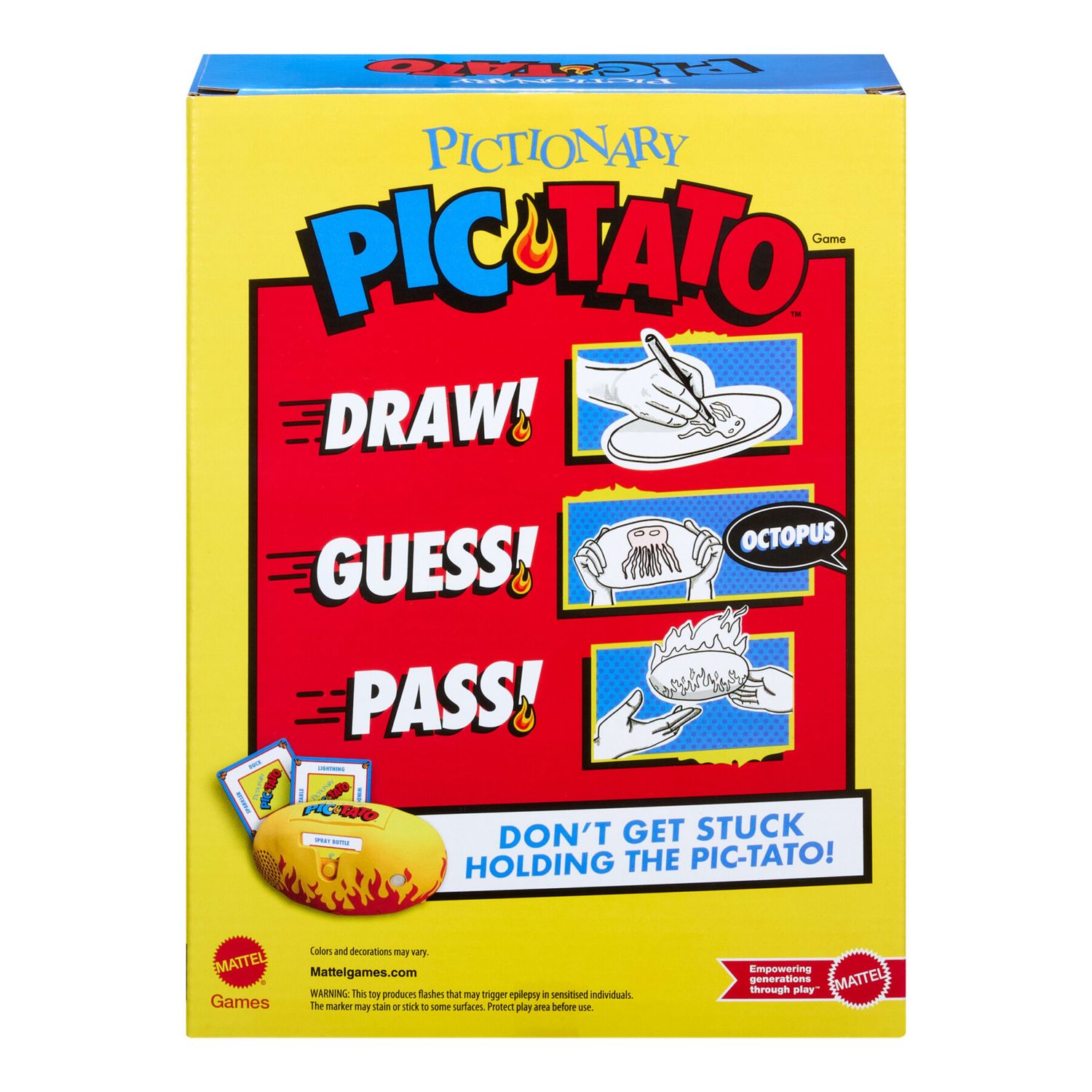 Pictionary pic-tato gioco patata bollente con lavagne e pennarelli - mattel games - PICTIONARY