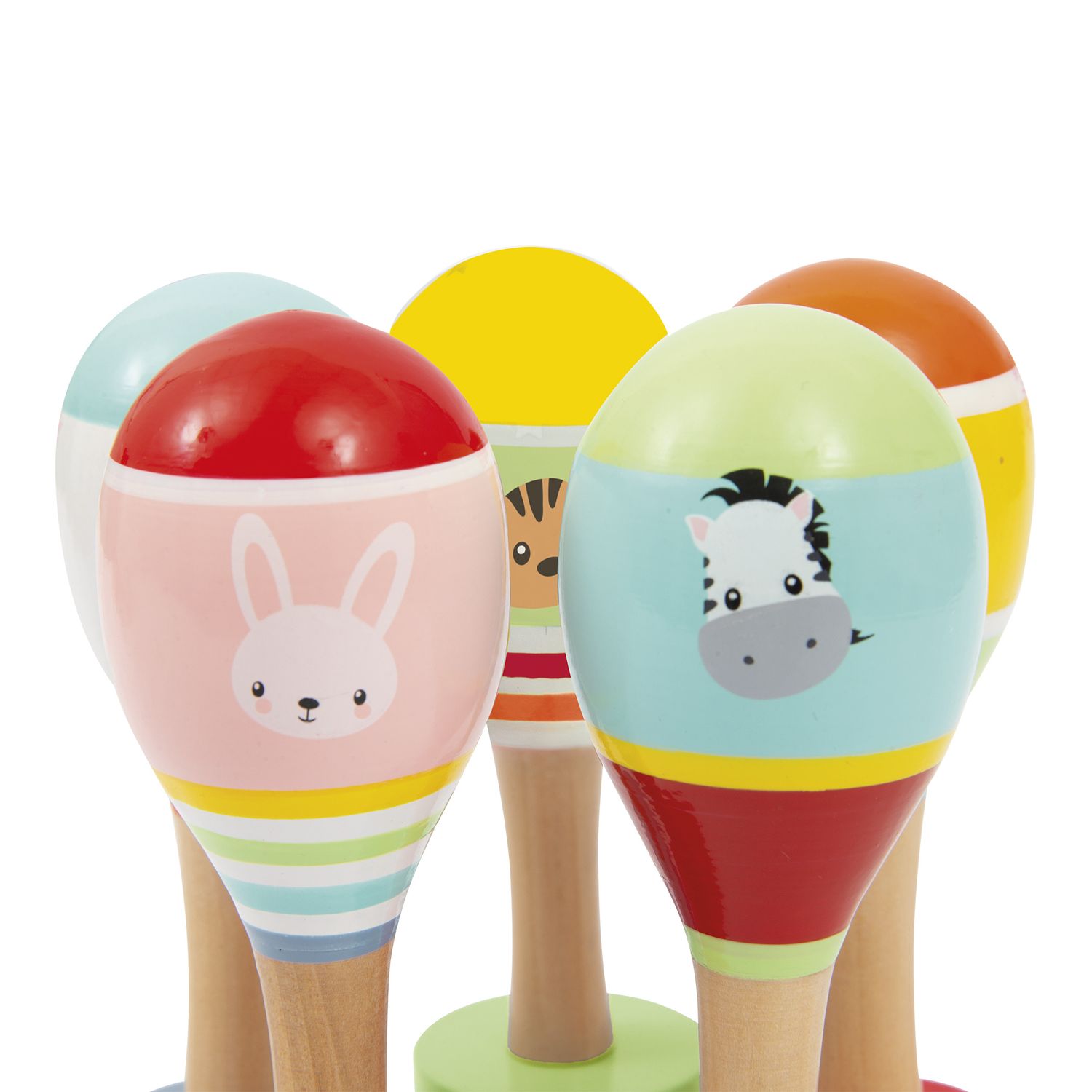 Maracas singola assortite in legno - wood "n" play - WOOD 'N' PLAY