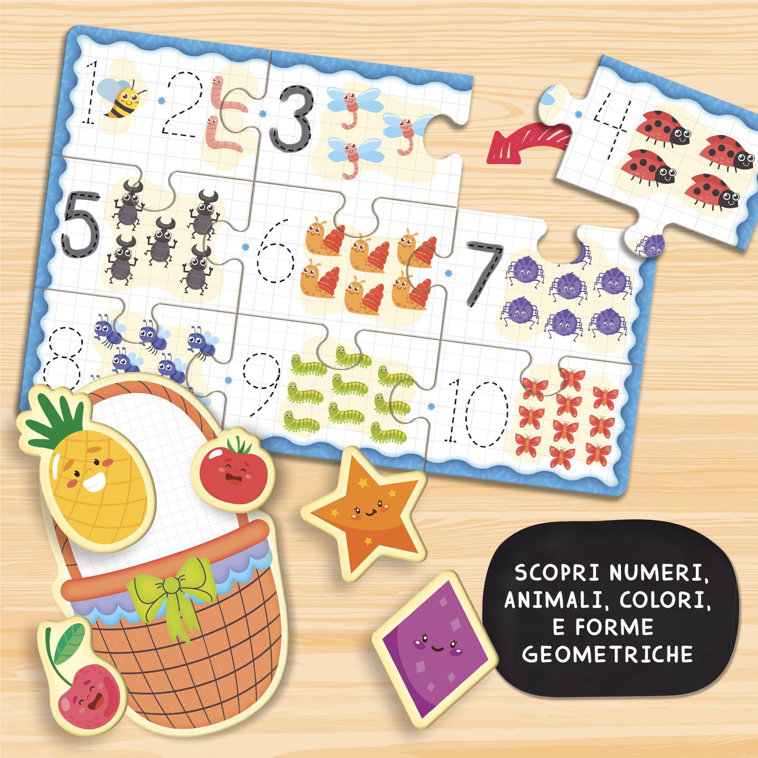 Carotina dadi educativi logica e memoria - LISCIANI