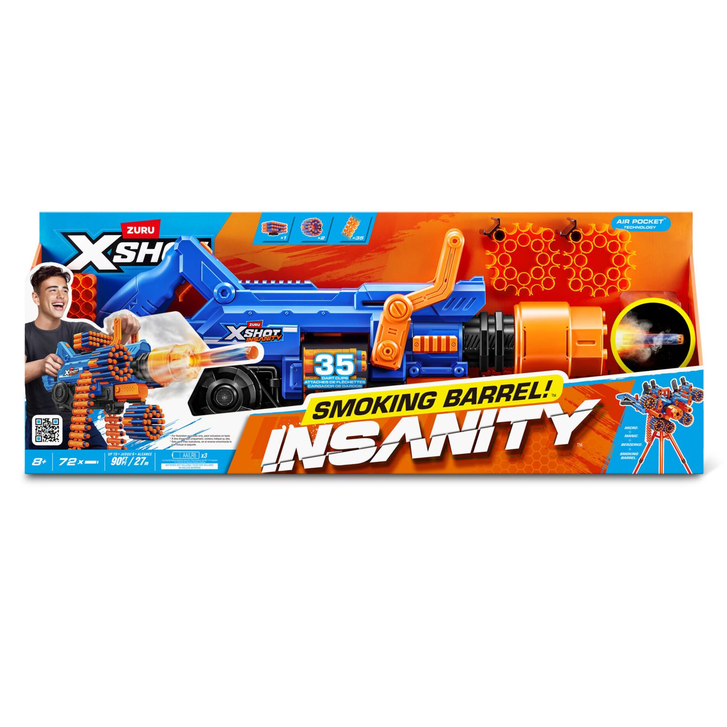 Xshot insanity smoking barrel blaster - X-SHOT