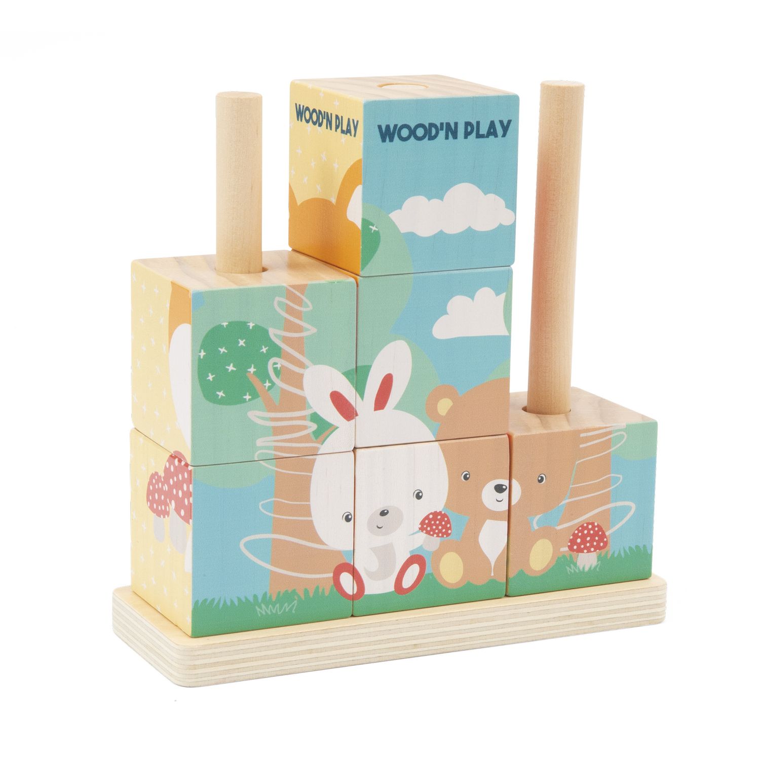 Puzzle a cubi - WOOD 'N' PLAY