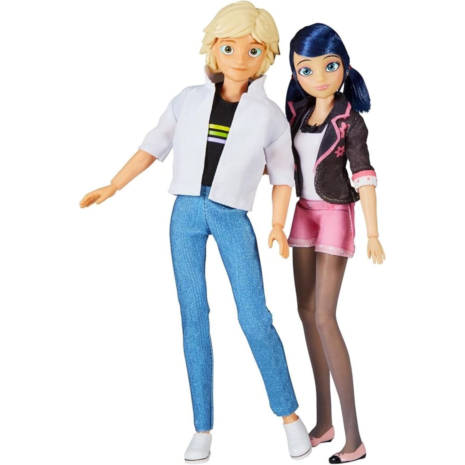 Miraculous ladybug - crush pack 2 bambole marinette e adrien 26cm - MIRACULOUS, BANDAI