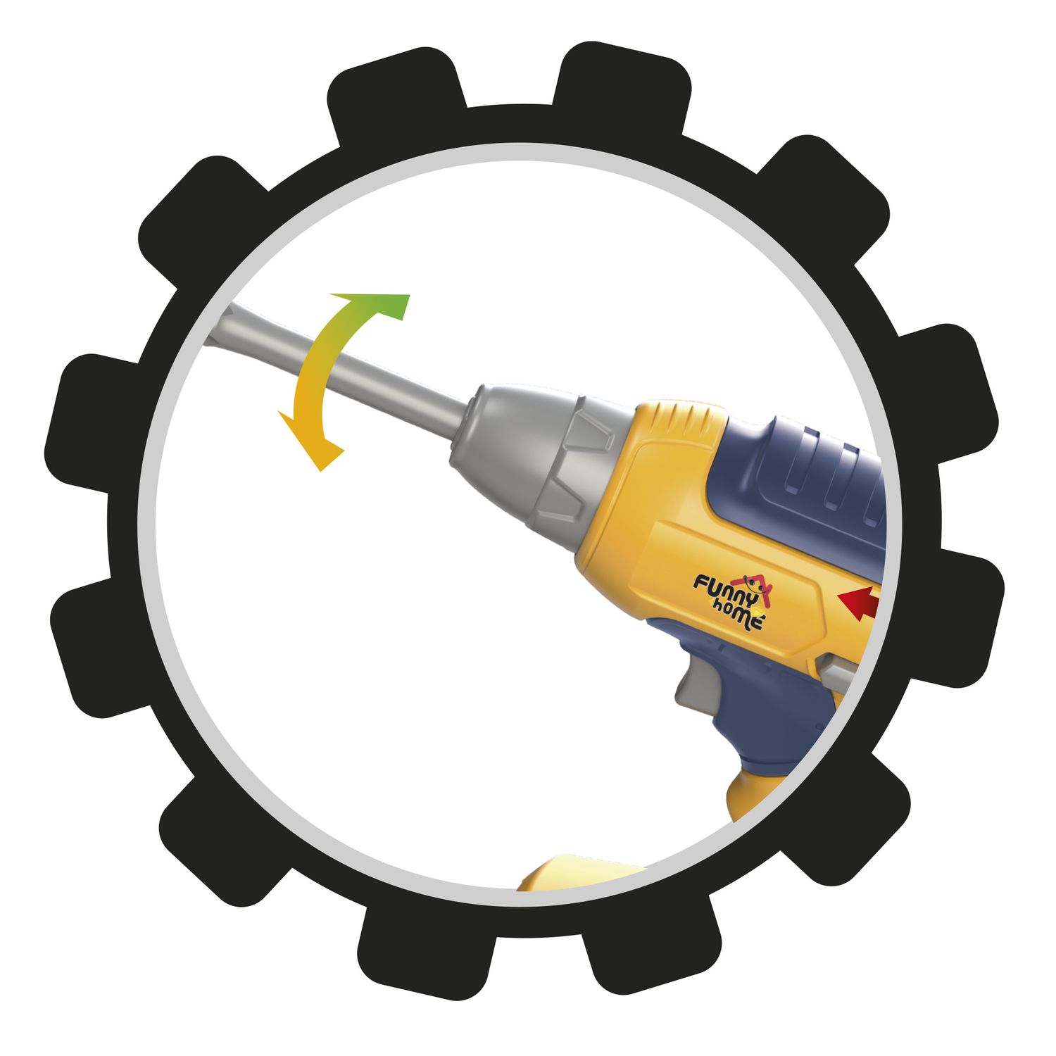 Trapano elettrico giocattolo con 4 punte intercambiabili - FUNNY HOME