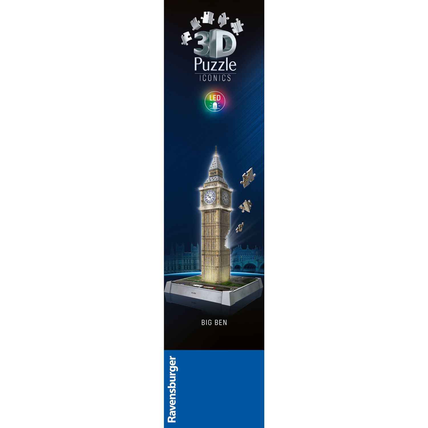 Puzzle 3d iconico: big ben - replica dettagliata in un affascinante modello puzzle 3d - RAVENSBURGER