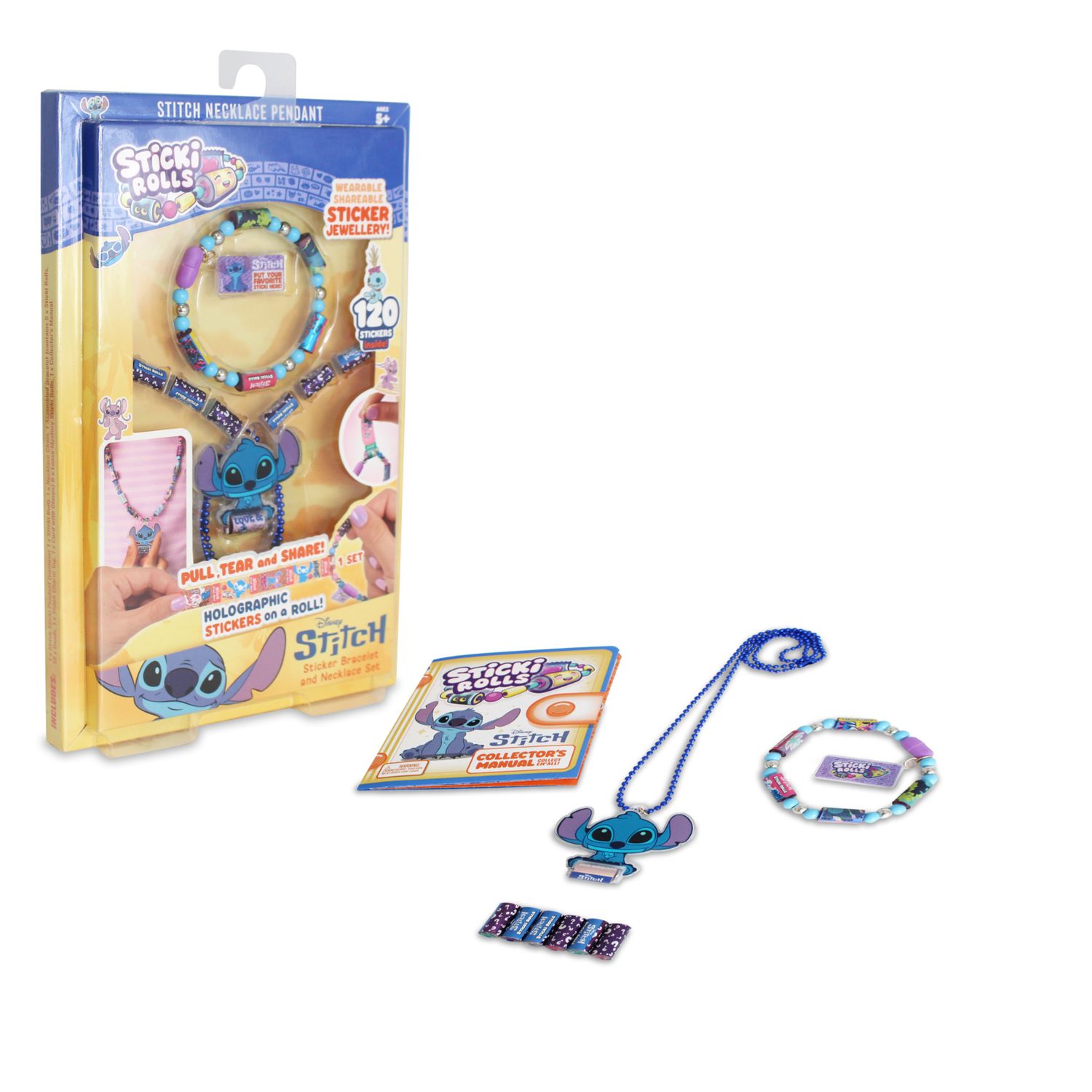 Sticki rolls sticki band disney stitch – braccialetti adesivi indossabili e condivisibili 5+ - Disney Stitch