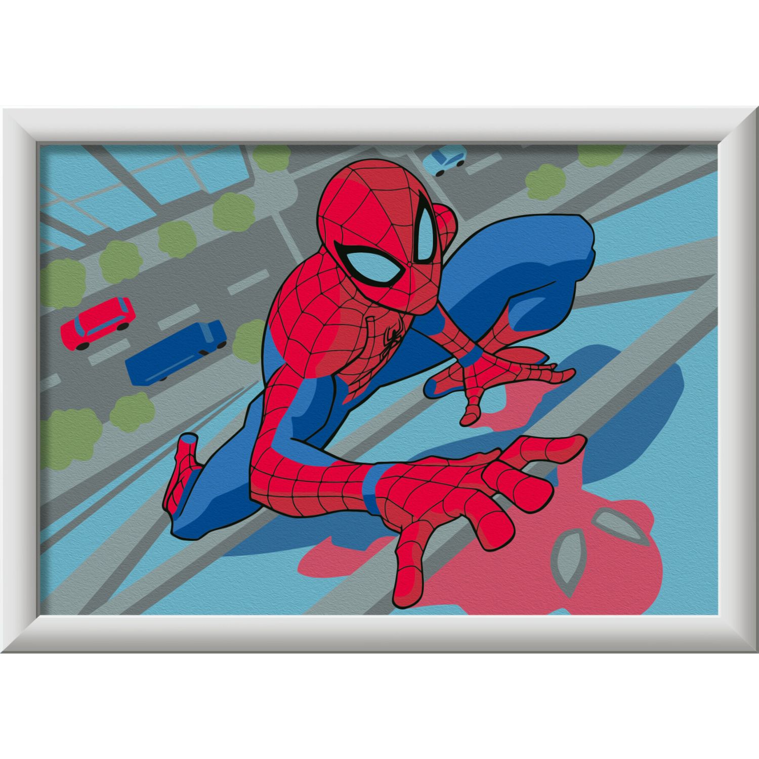 Ravensburger - creart serie e spider-man kit dipingi con i numeri 7+ - Spiderman