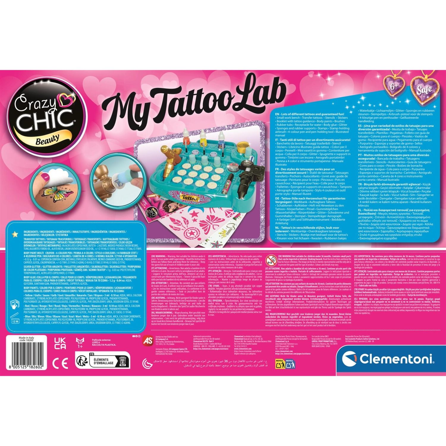Clementoni - crazy chic - tattoo studio - 18260 - CLEMENTONI