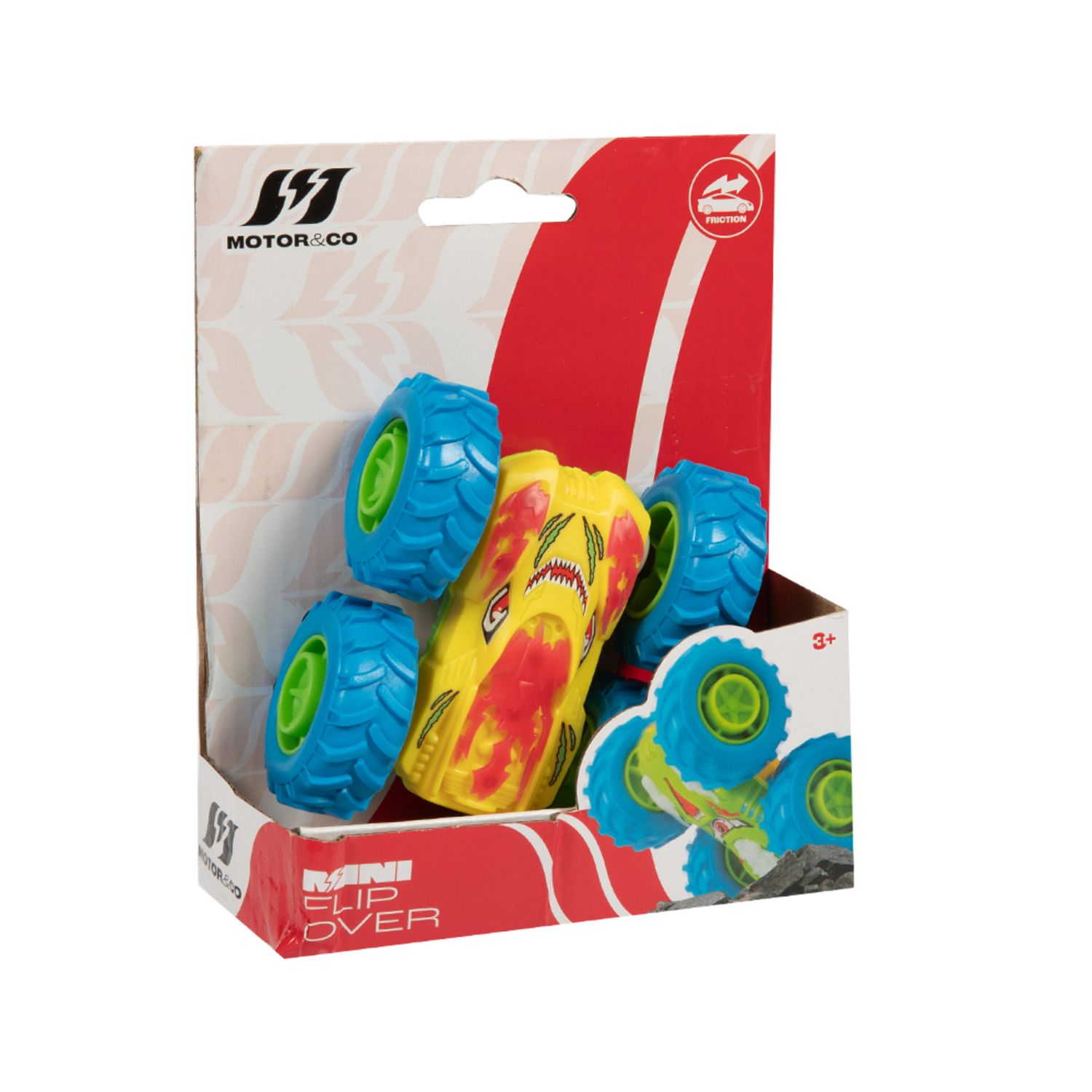 Mini auto flip over a frizione - si ribalta e continua la corsa assortita - 