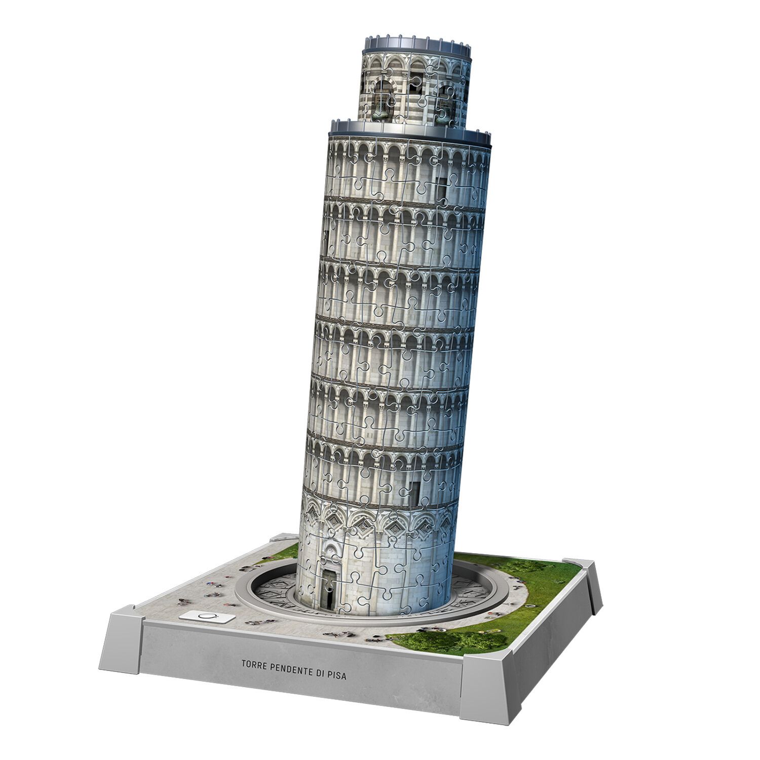 Puzzle 3d iconico: torre di pisa - replica dettagliata in un affascinante modello puzzle 3d - RAVENSBURGER