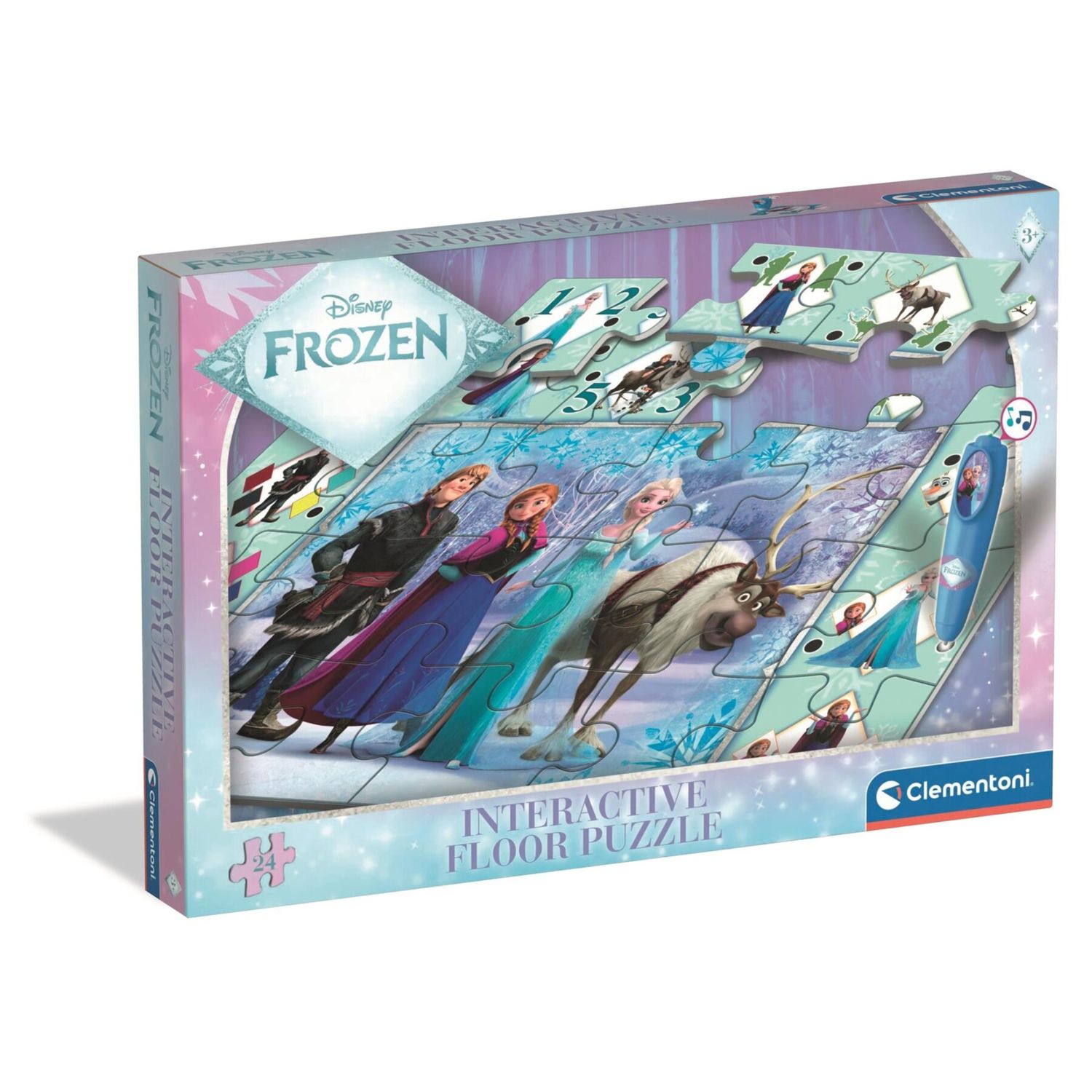 Clementoni - interactive floor puzzle - frozen - 16496 - CLEMENTONI, Frozen
