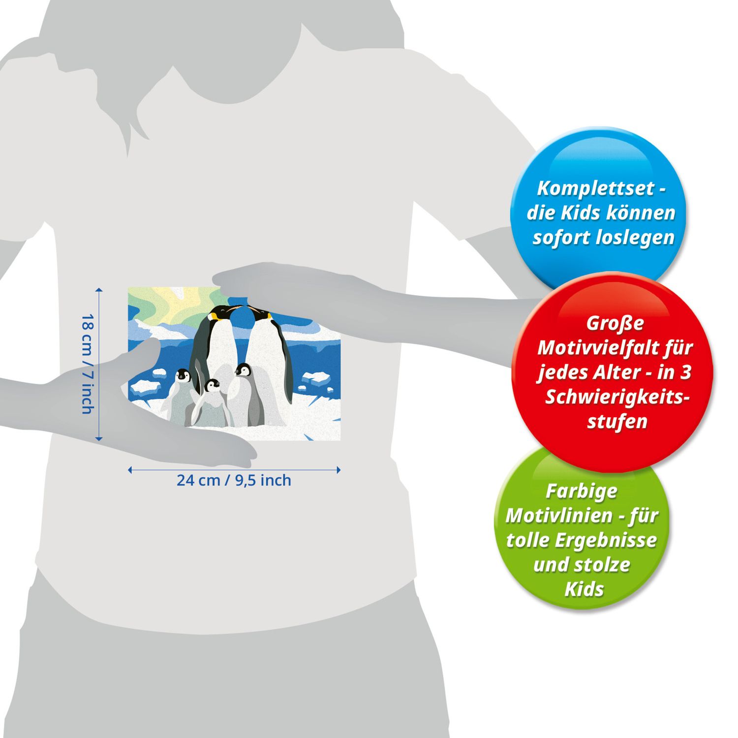 Ravensburger - creart la famiglia di pinguini 9+ - RAVENSBURGER