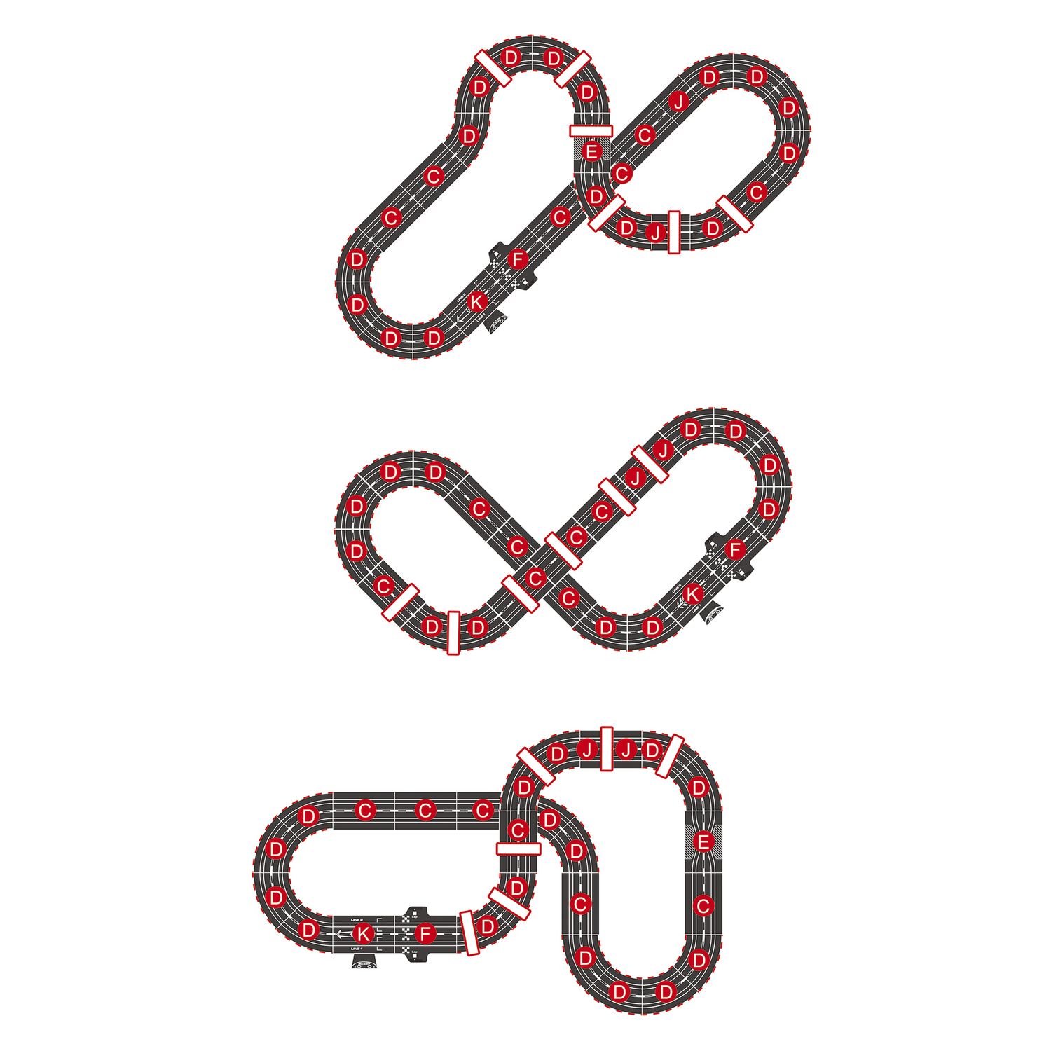 Speedway run - pista rc 1:43 con luci e 3 tracciati - MOTOR & CO R/C