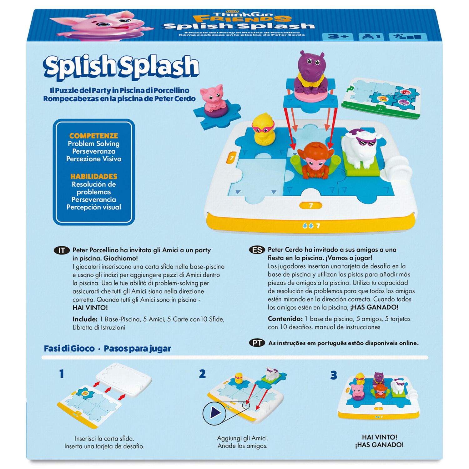 Thinkfun 76657 - friends splish splash gioco da tavolo per bambini 3+ - RAVENSBURGER